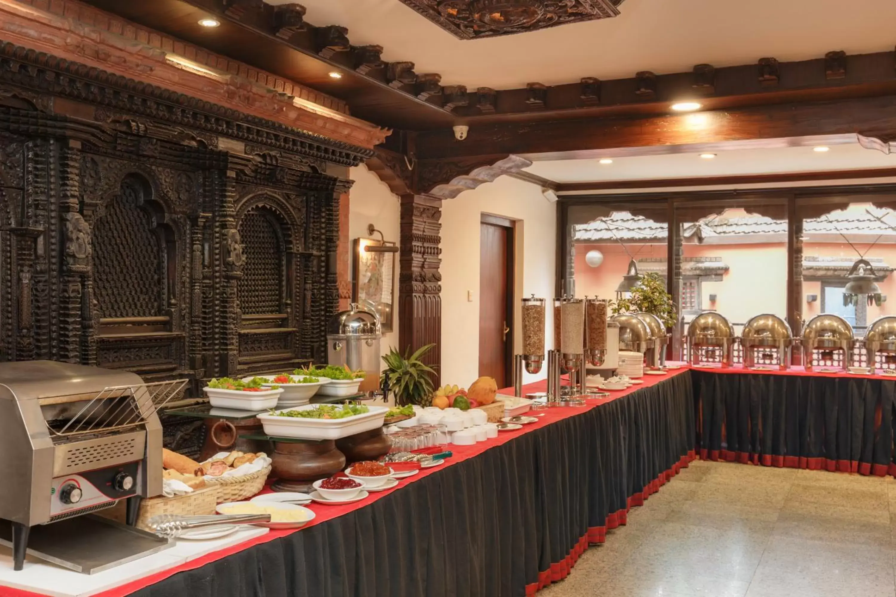 Buffet breakfast in Hotel Manaslu Buffet breakfast in Hotel Manaslu