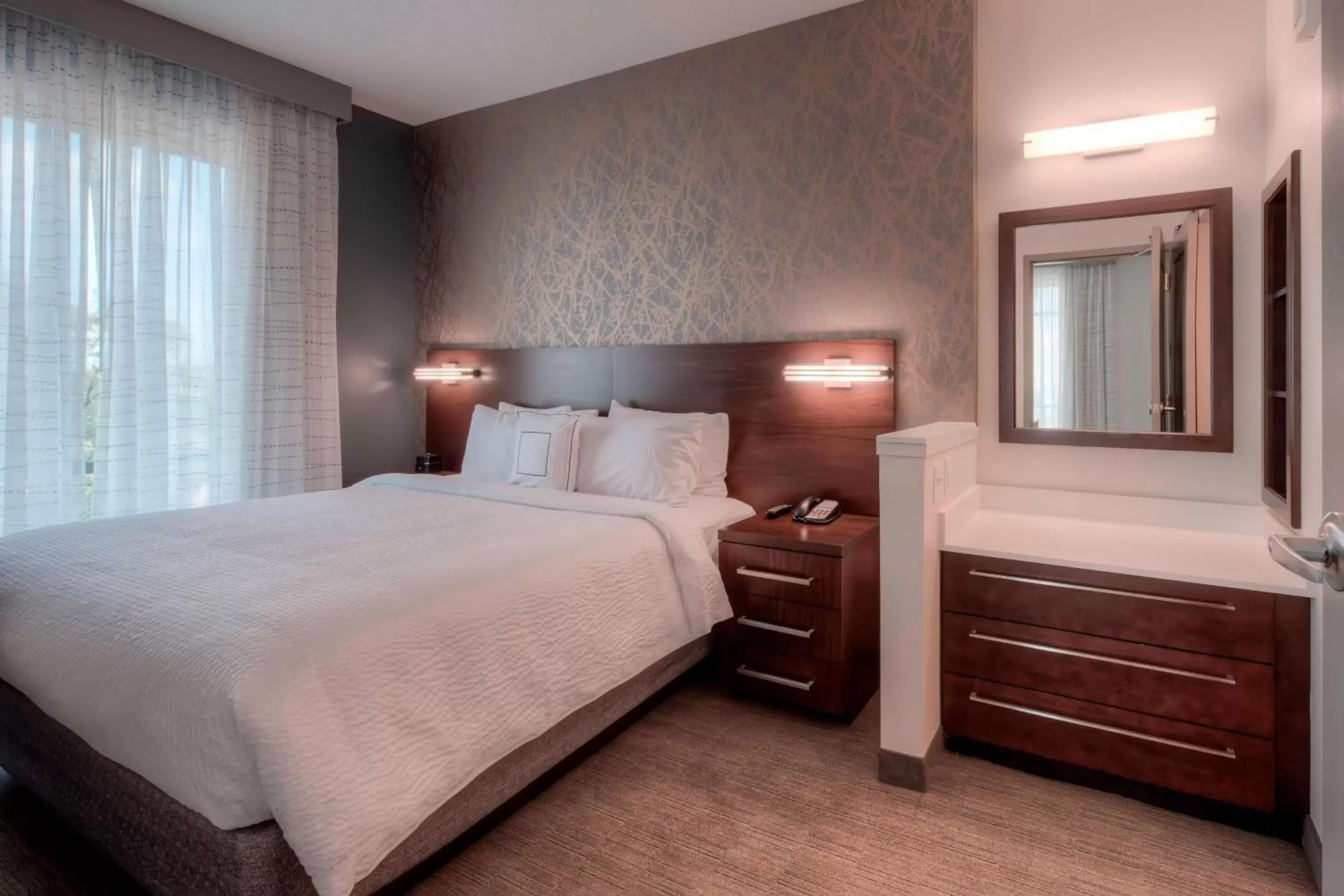 Bedroom, Bed in Residence Inn by Marriott Raleigh Downtown