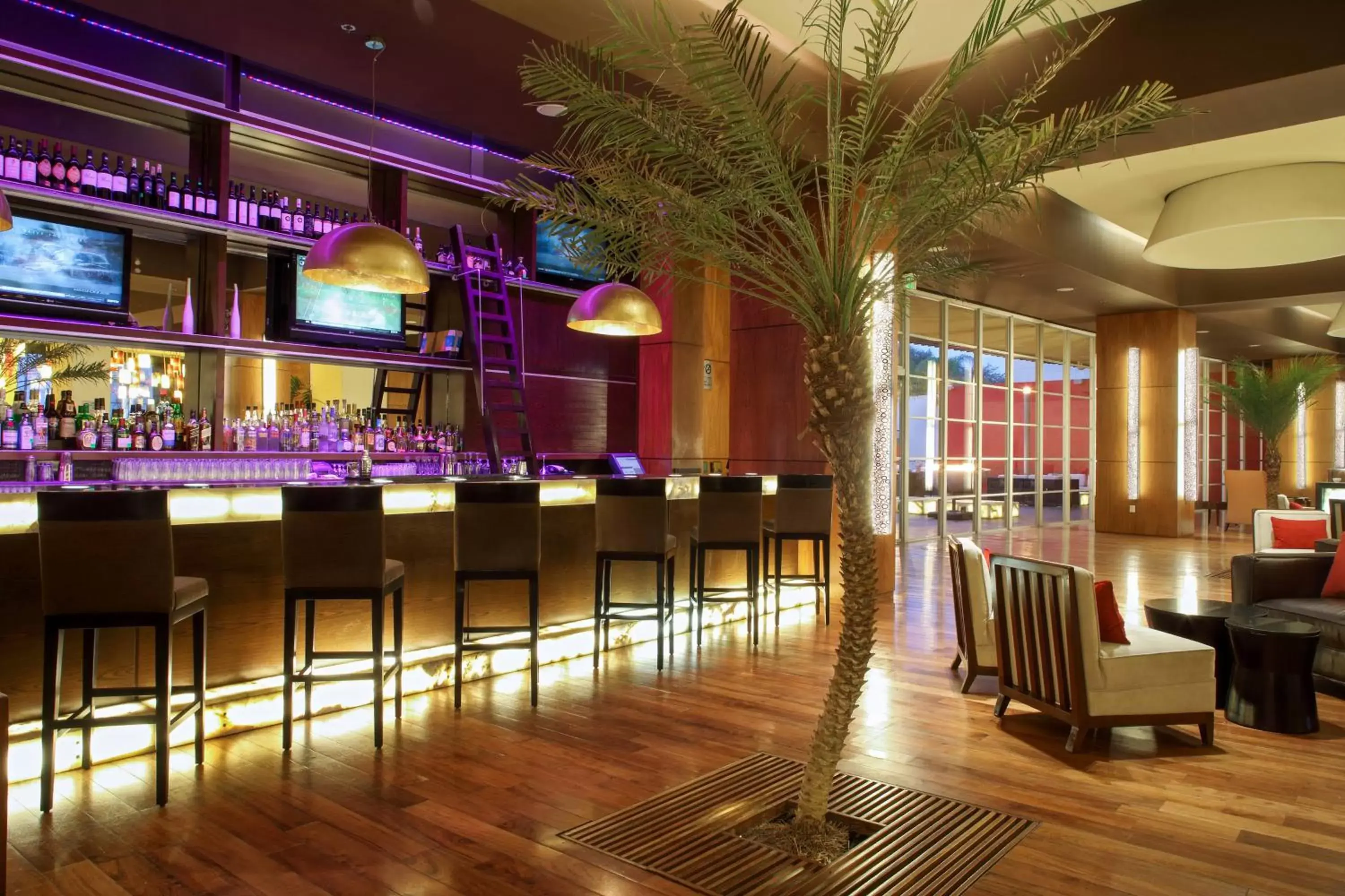 Lobby or reception, Lounge/Bar in Aguascalientes Marriott Hotel