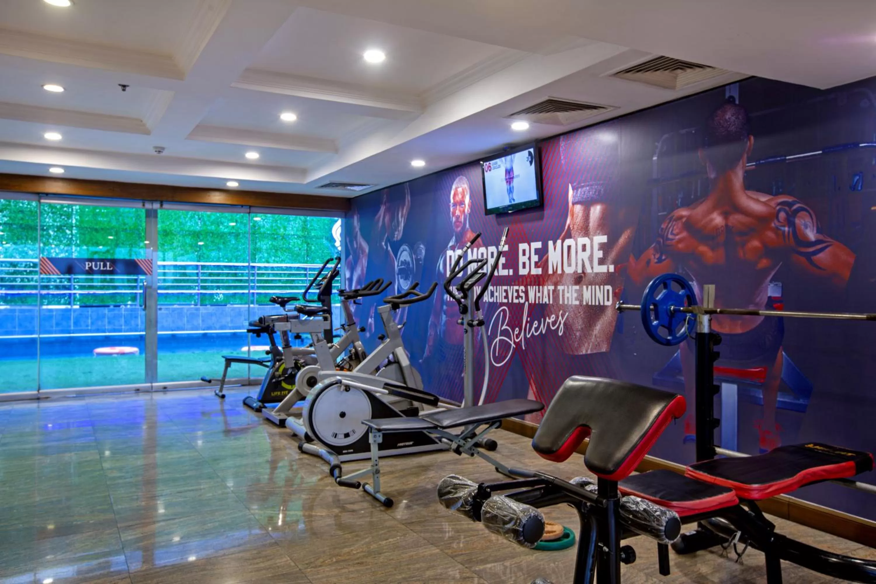 Fitness centre/facilities in Hotel Sarina