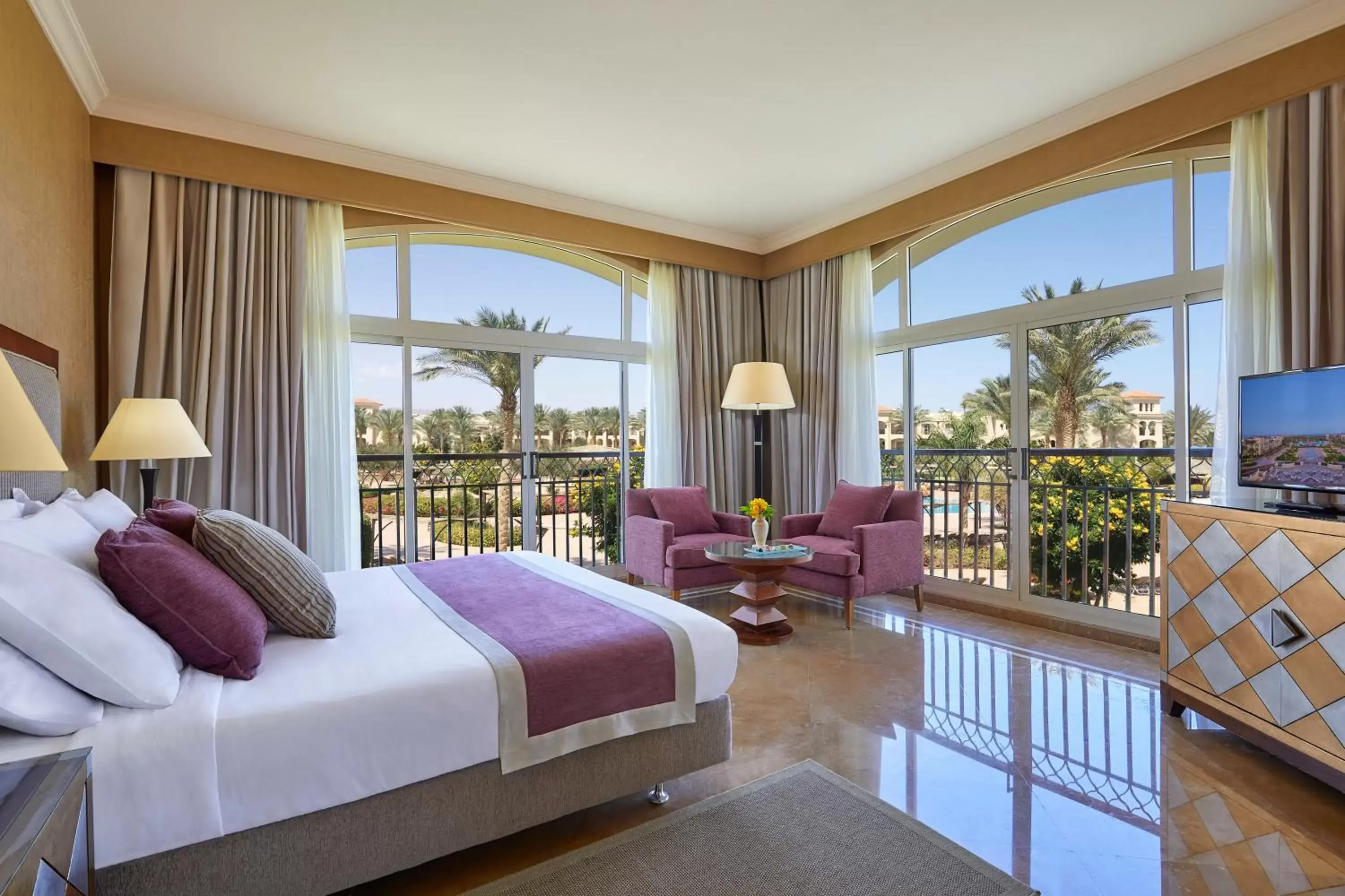 Bedroom, View in Jaz Mirabel Resort