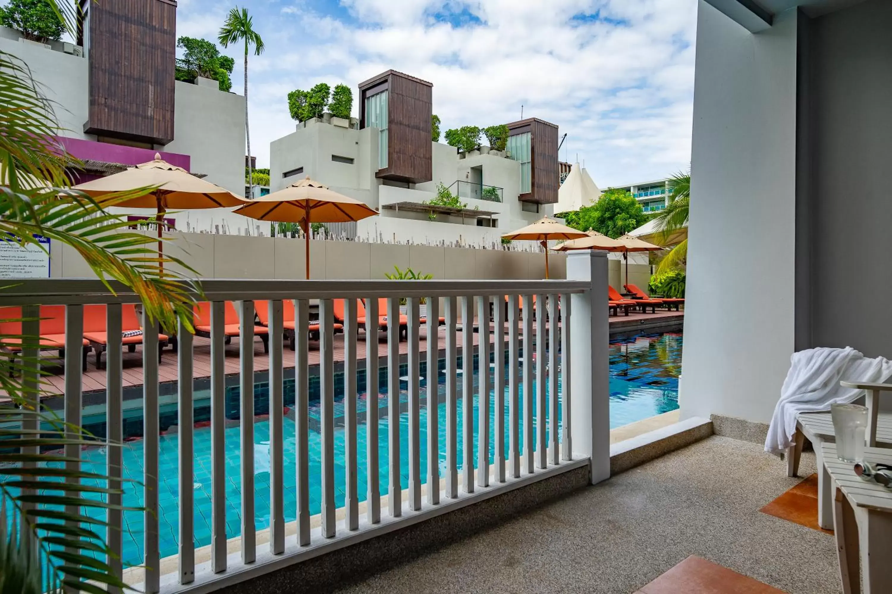 Balcony/Terrace, Pool View in Loligo Resort Hua Hin