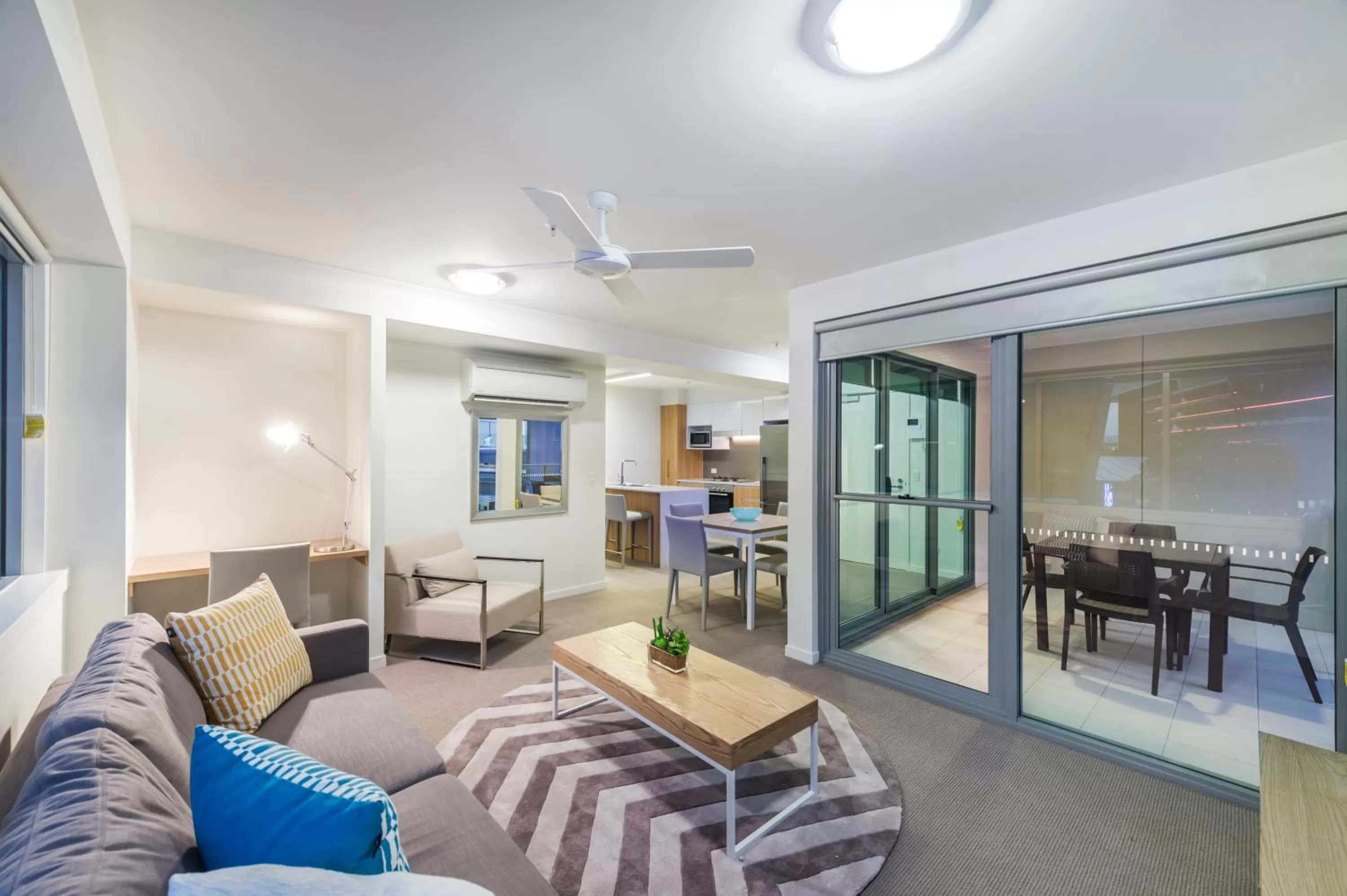 Living room in Link Portside Wharf Apartment Hotel