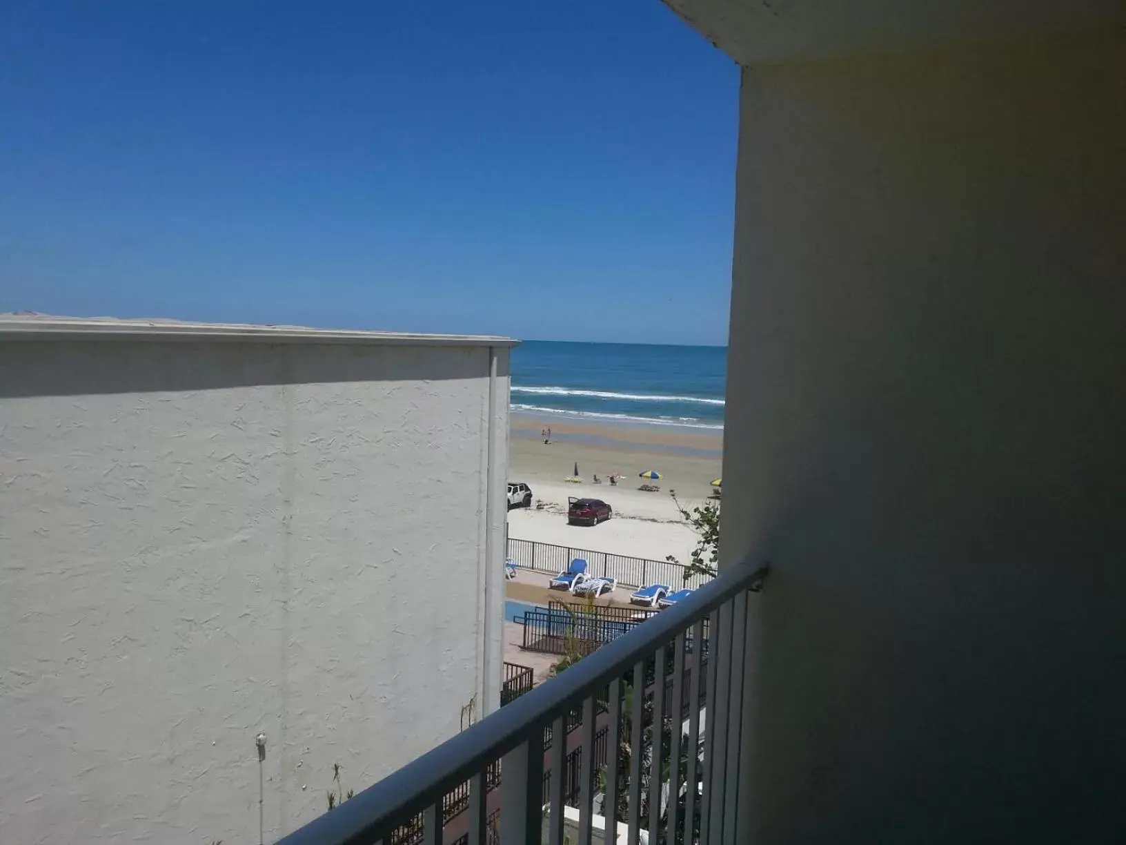 Double Room with Two Double Beds - Side Partial View/Non-Smoking in Days Inn by Wyndham Daytona Oceanfront