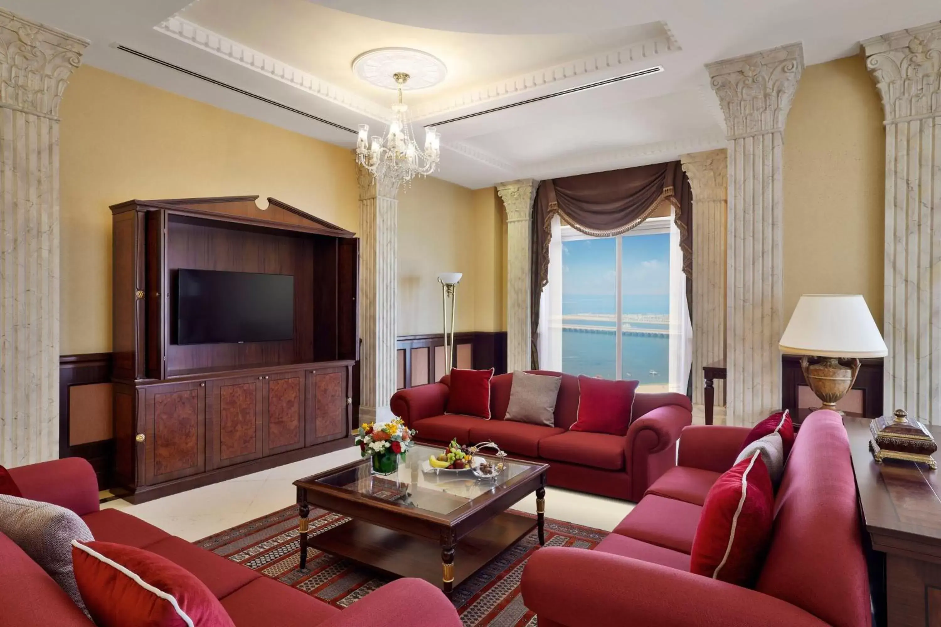 Living room, Seating Area in Habtoor Grand Resort, Autograph Collection