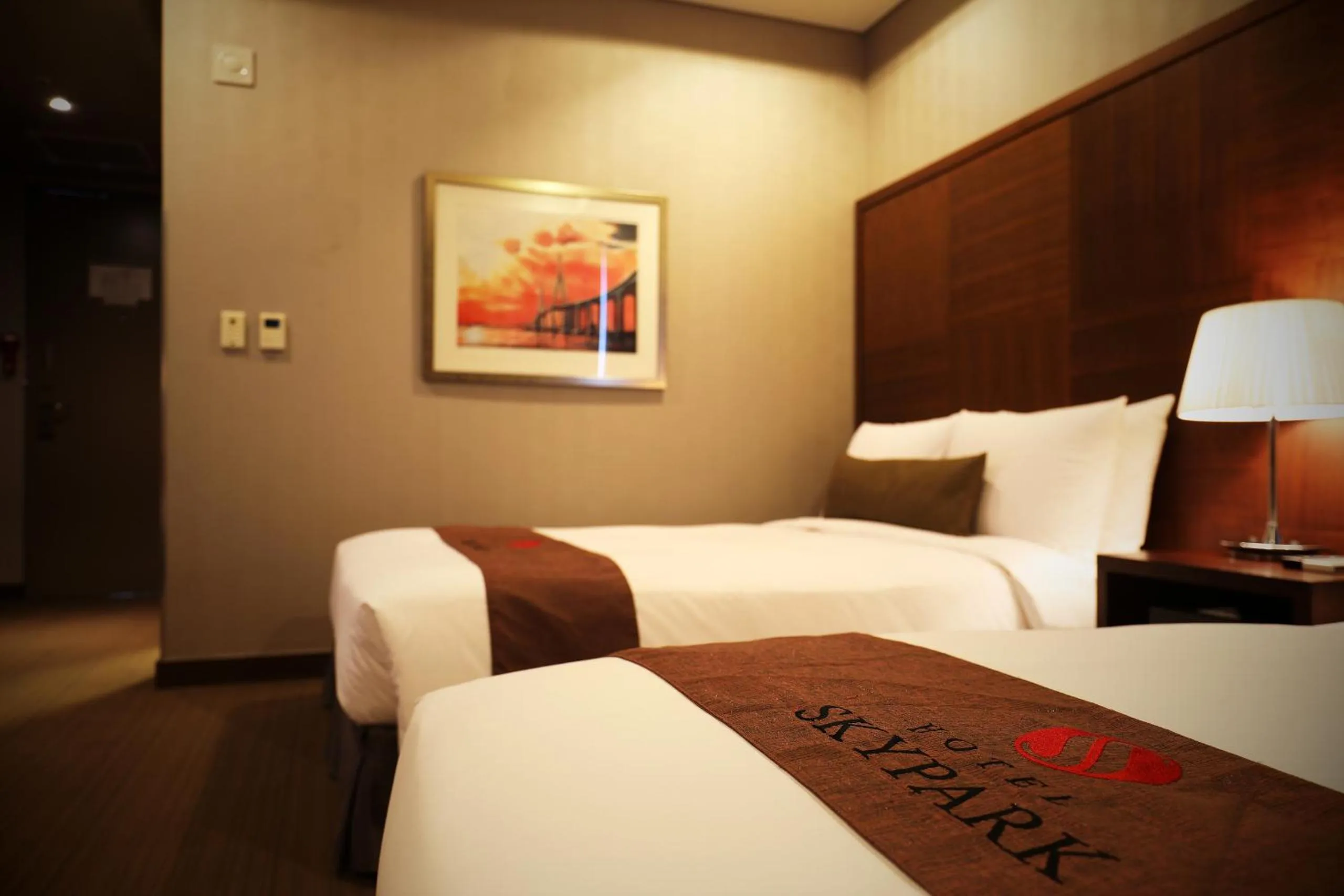 Bed in Bridge Hotel Incheon Songdo