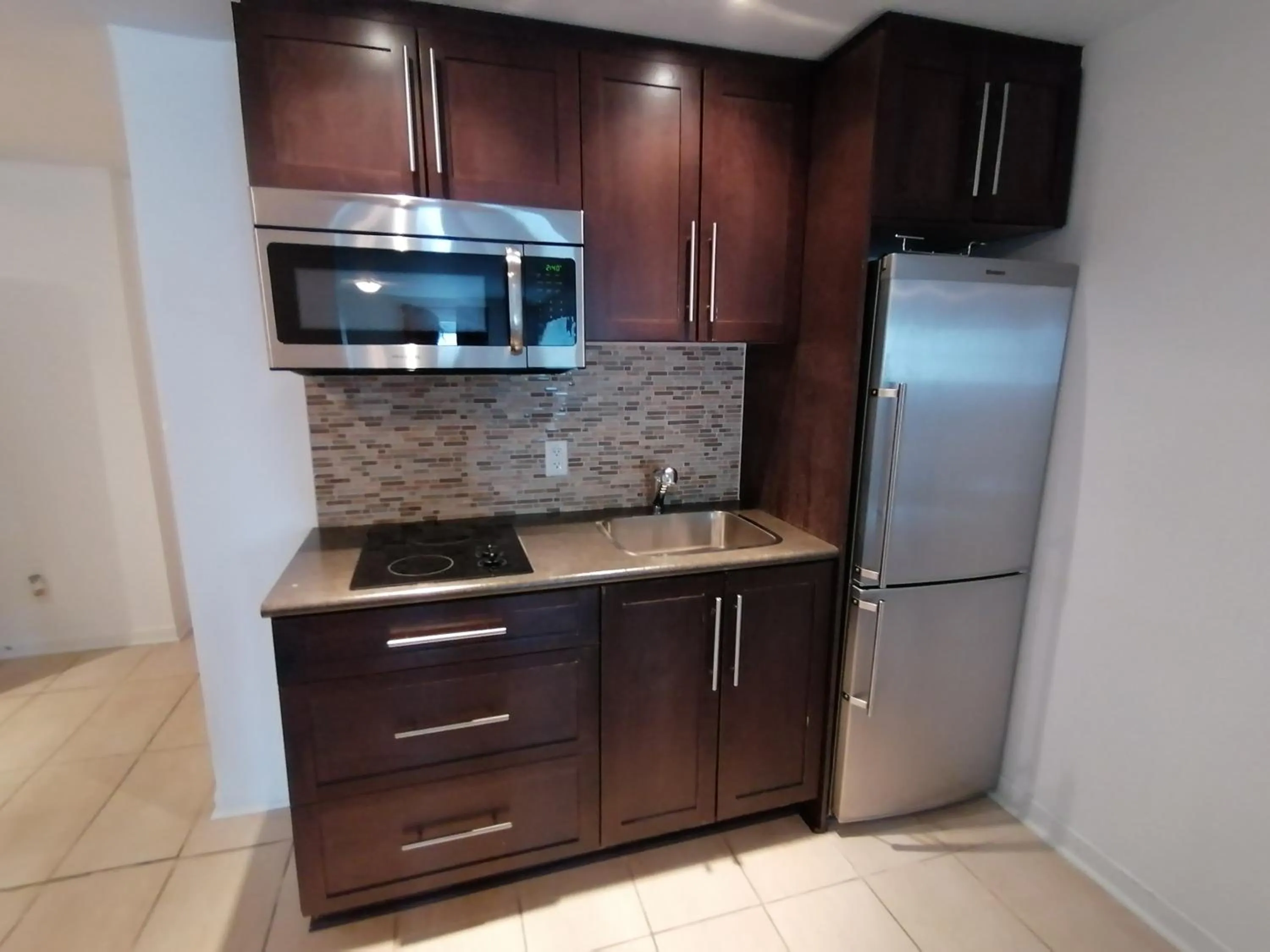 Kitchen or kitchenette in Condos Hotel Lion D'Or