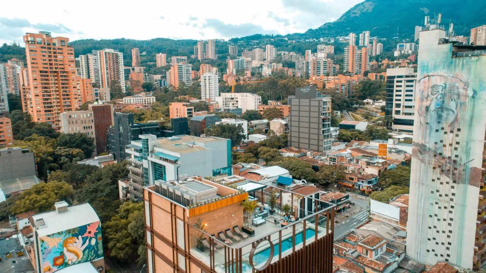 Bird's eye view in Hotel Marquee Medellín
