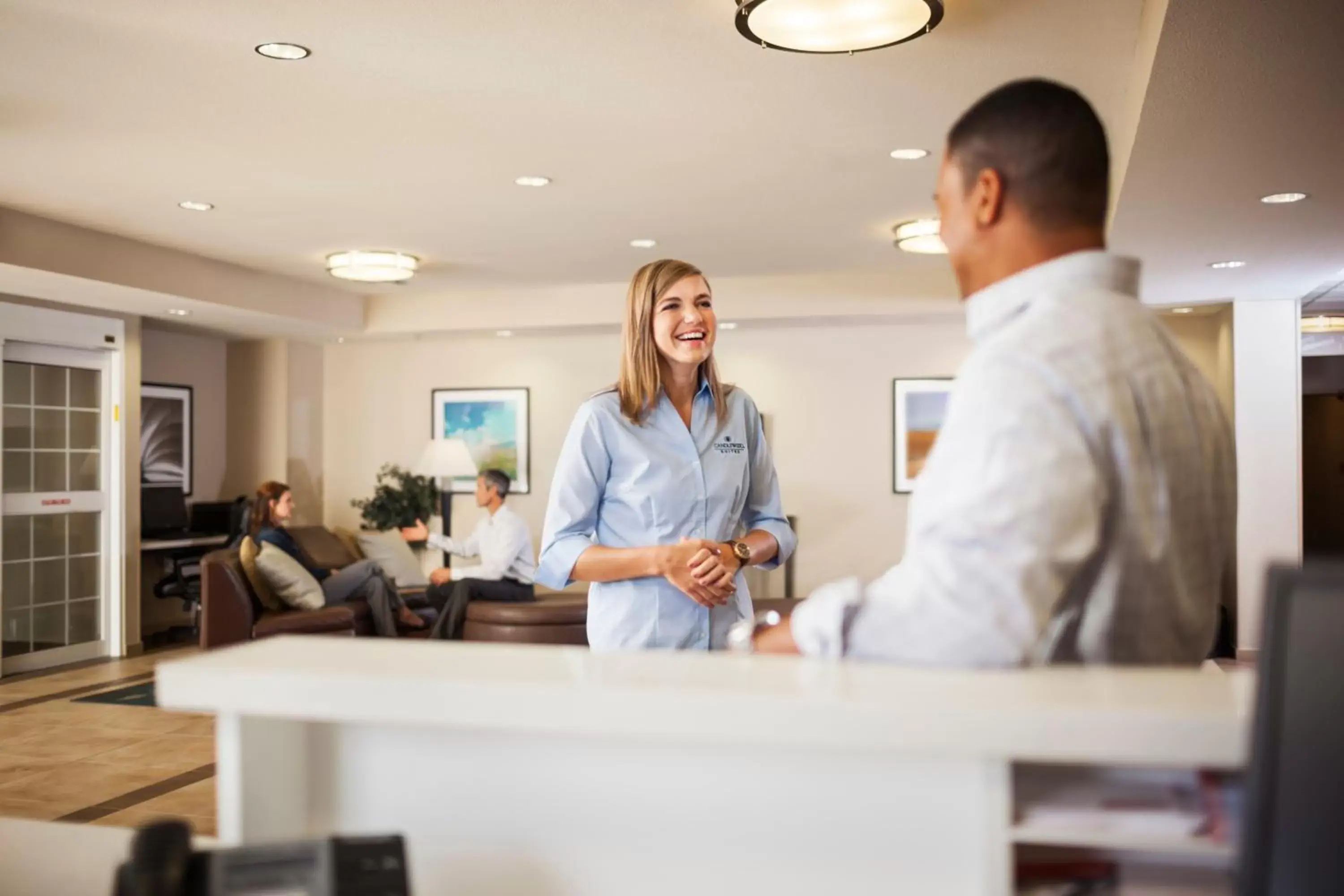 Property building, Lobby/Reception in Candlewood Suites North Little Rock, an IHG Hotel