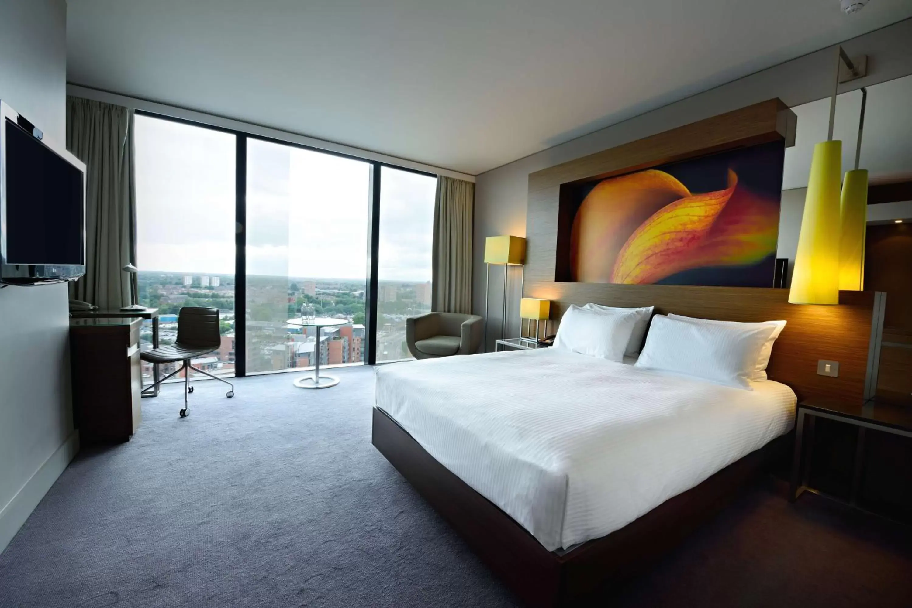 Bed in Hilton Manchester Deansgate
