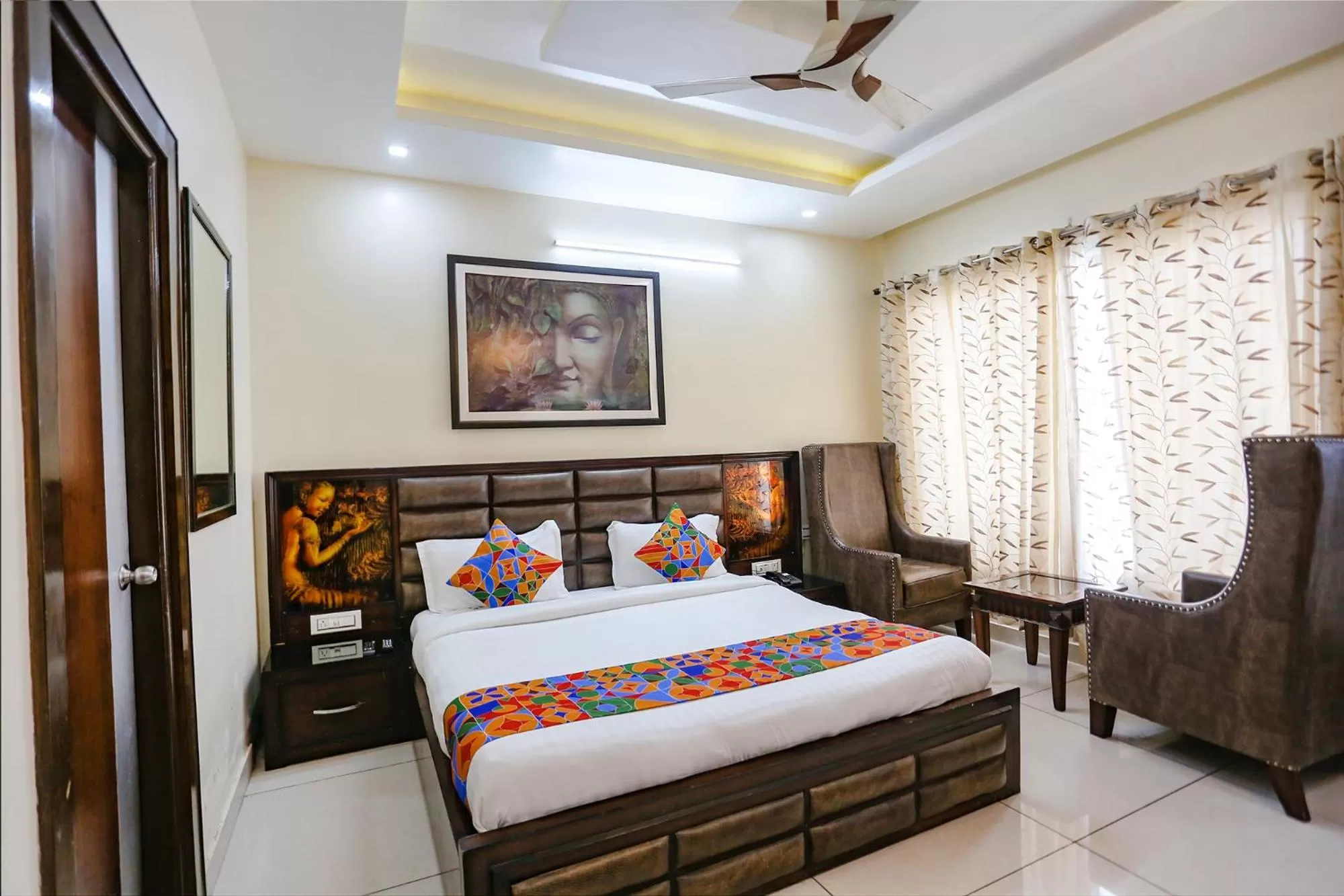 Bed in FabHotel Winter Line Inn