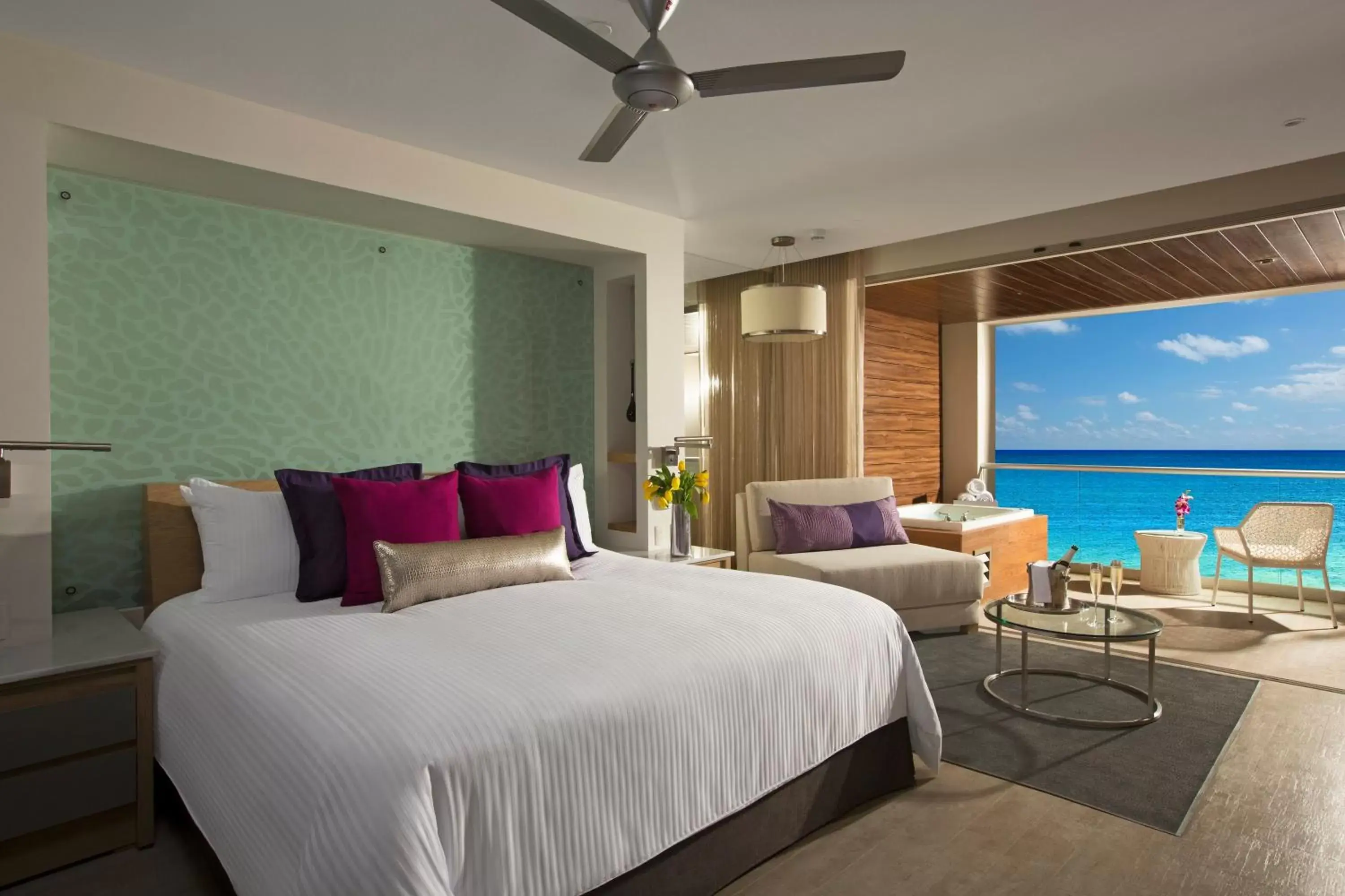 Bed in Breathless Riviera Cancun Resort & Spa - Adults Only - All inclusive