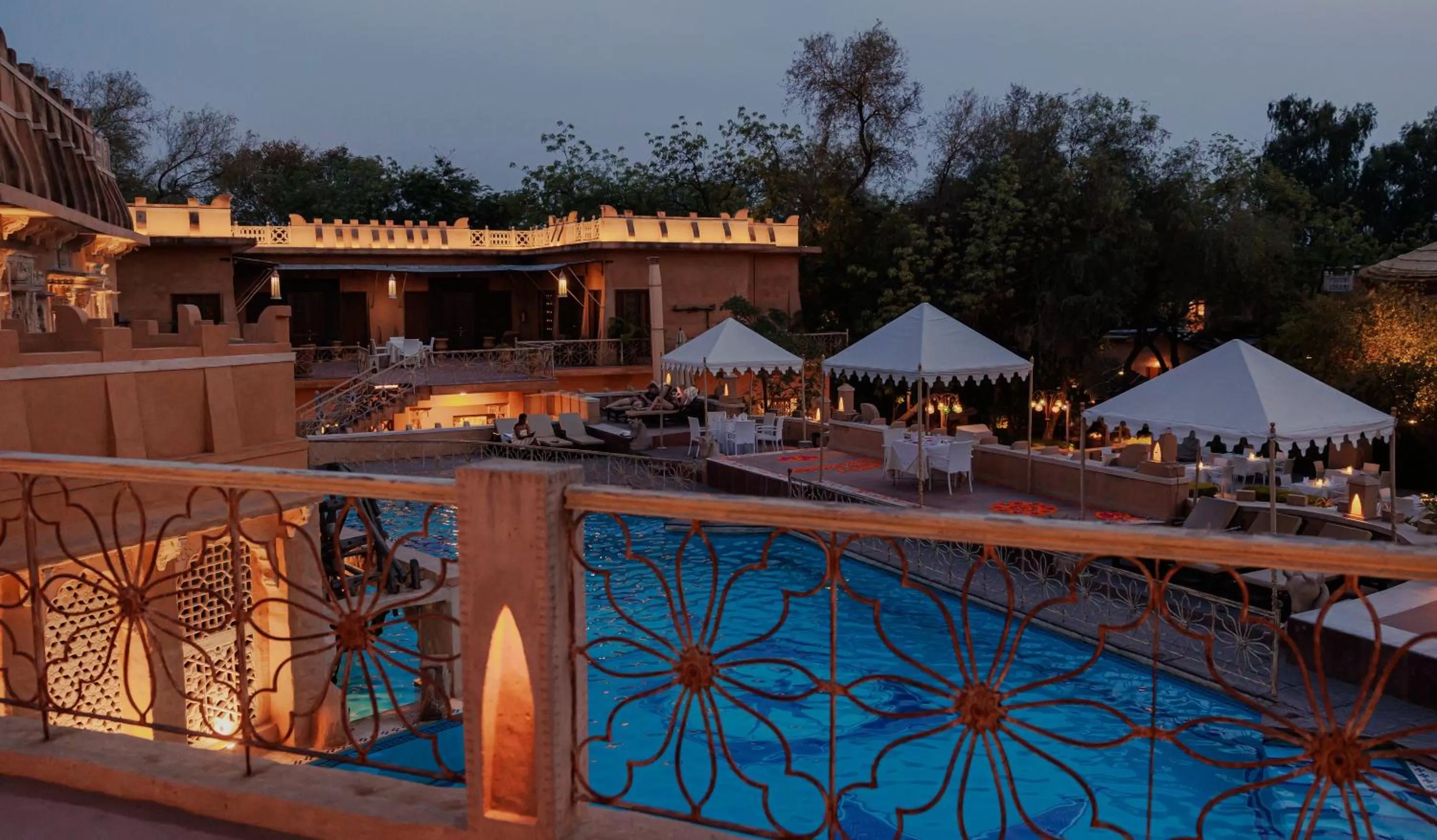 Swimming pool in Ajit Bhawan - A Palace Resort