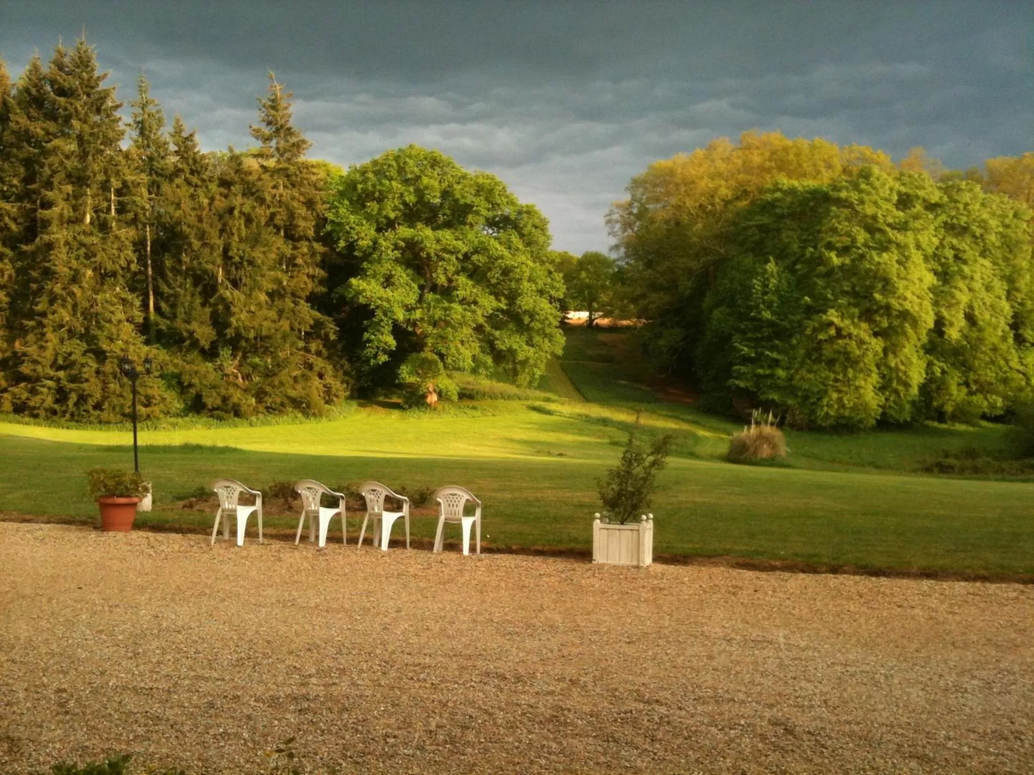 Garden in Château de La Ville-Huë