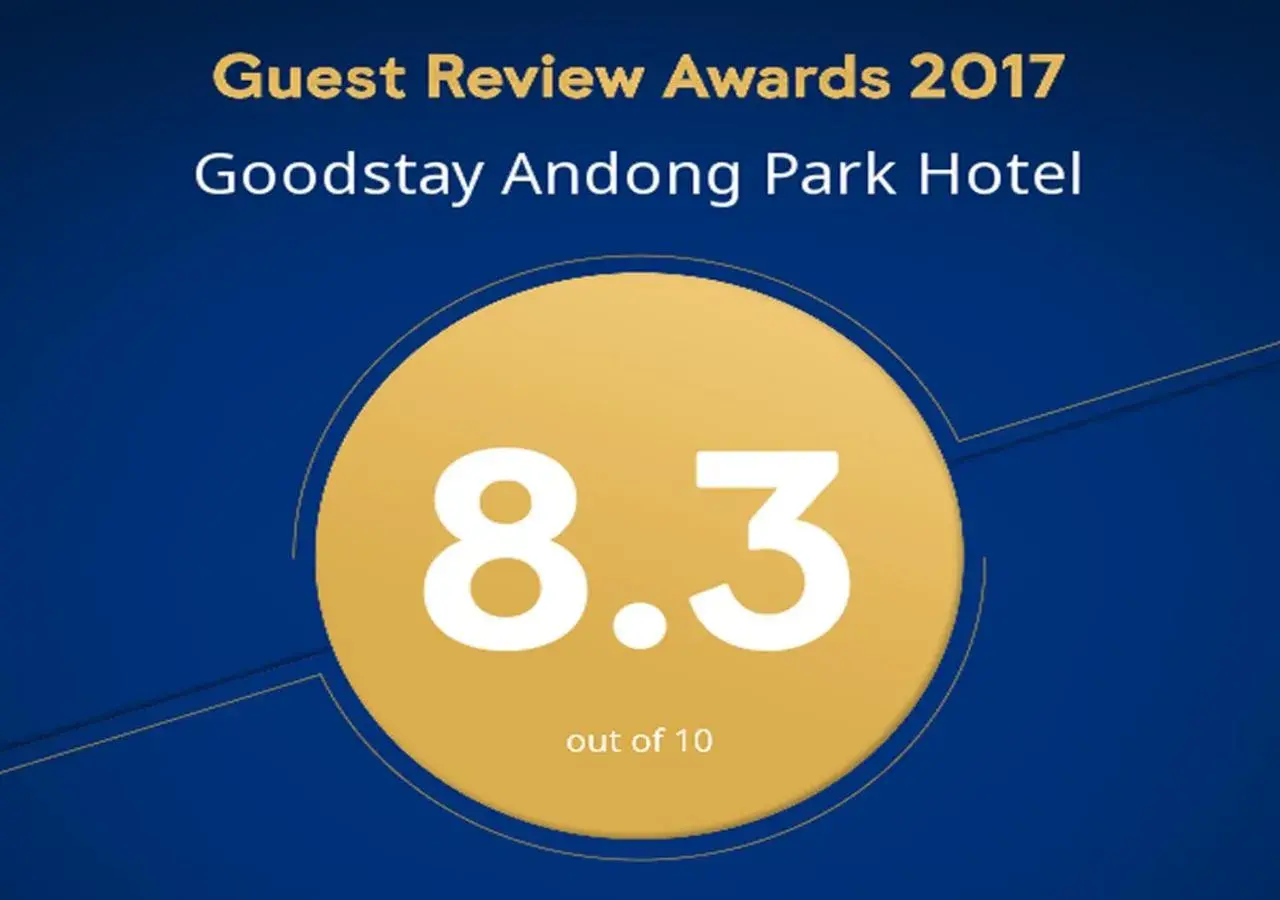 Certificate/Award in Goodstay Andong Park Hotel