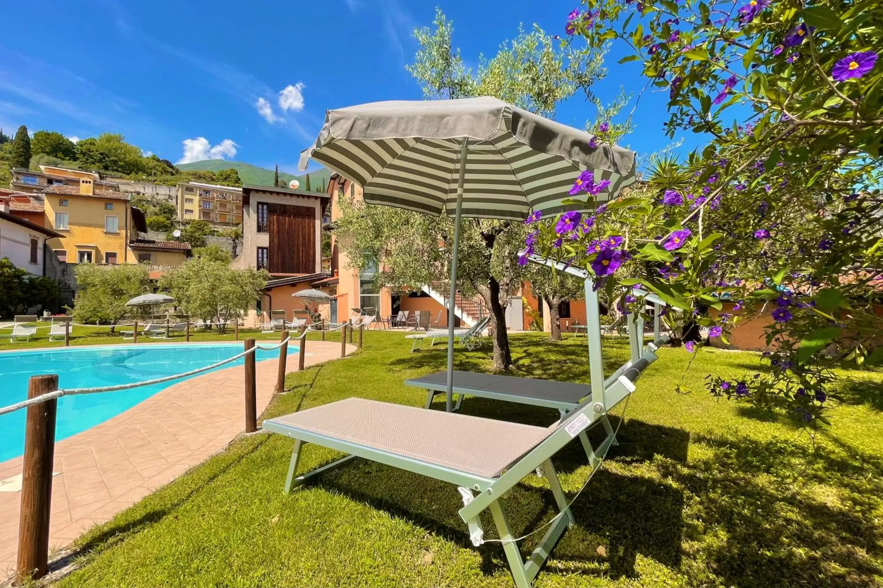 Garden, Swimming Pool in Albergo Vittoria