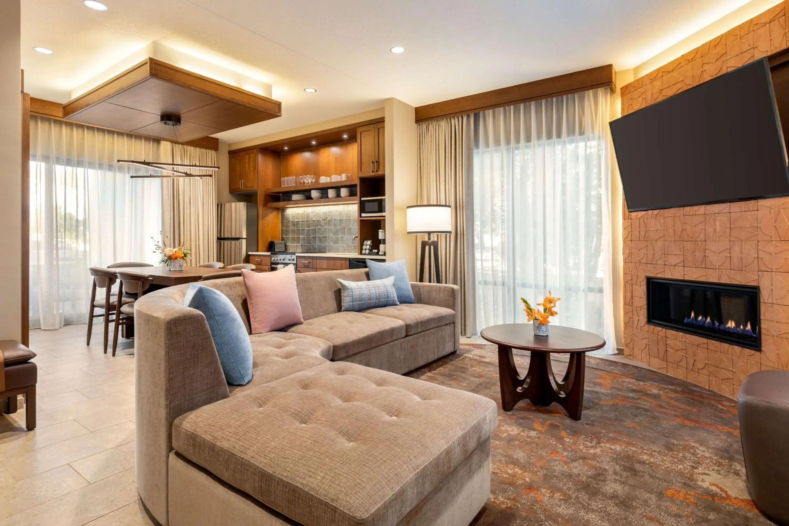 Living room in Casitas At The Hoodoo Moab, Curio Collection By Hilton