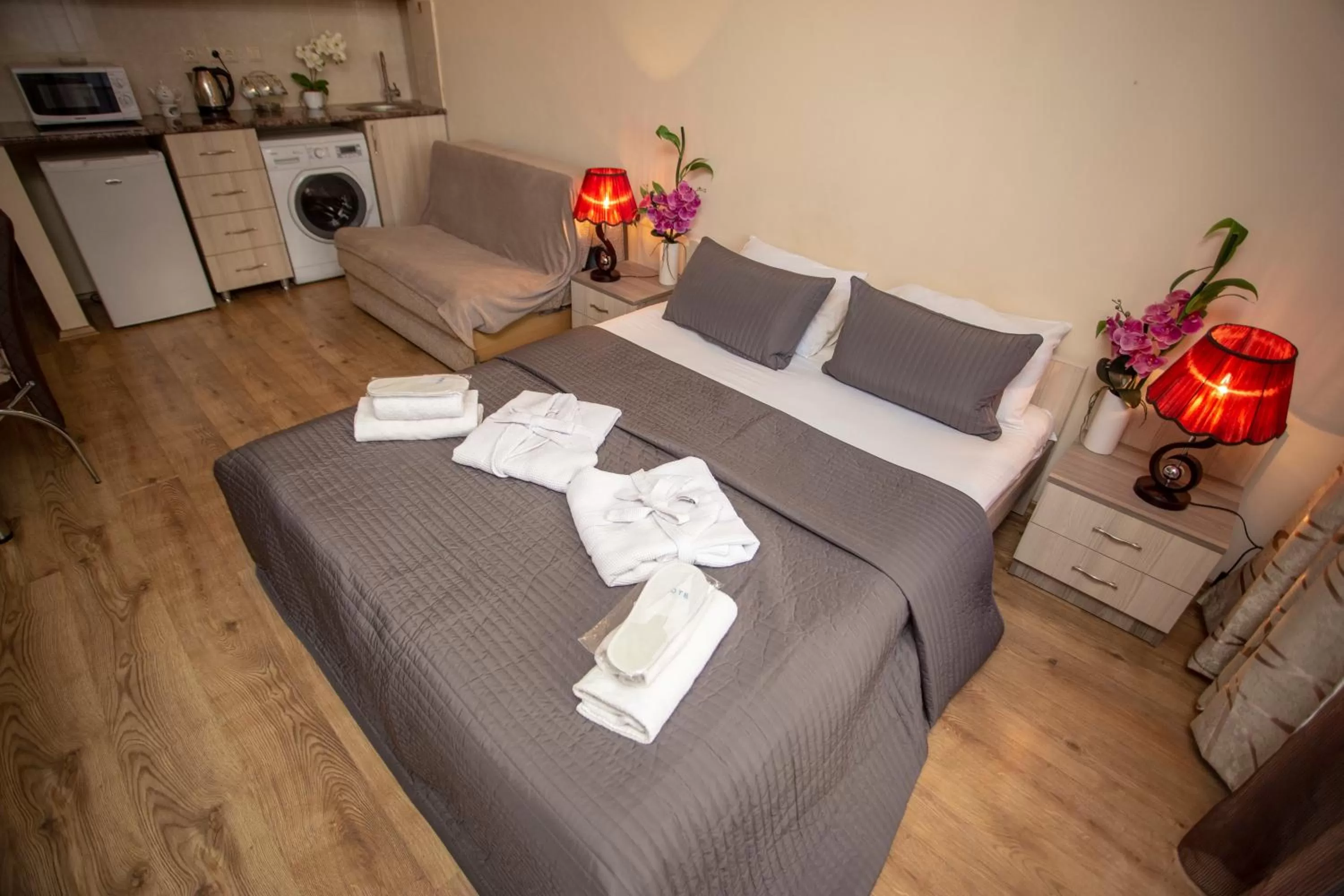 Living room, Bed in Blue Star Batumi