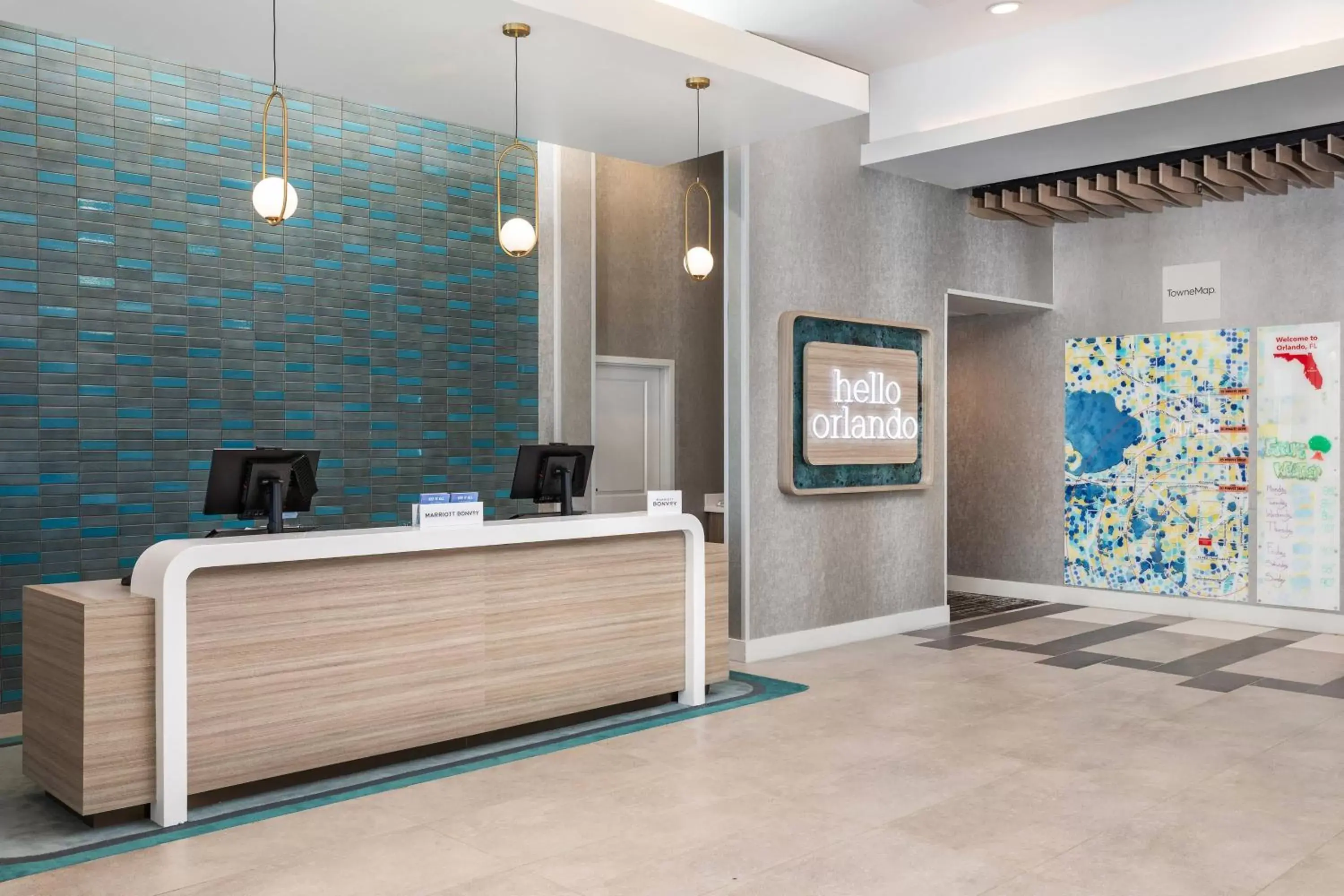 Lobby or reception, Lobby/Reception in TownePlace Suites By Marriott Orlando Southwest Near Universal