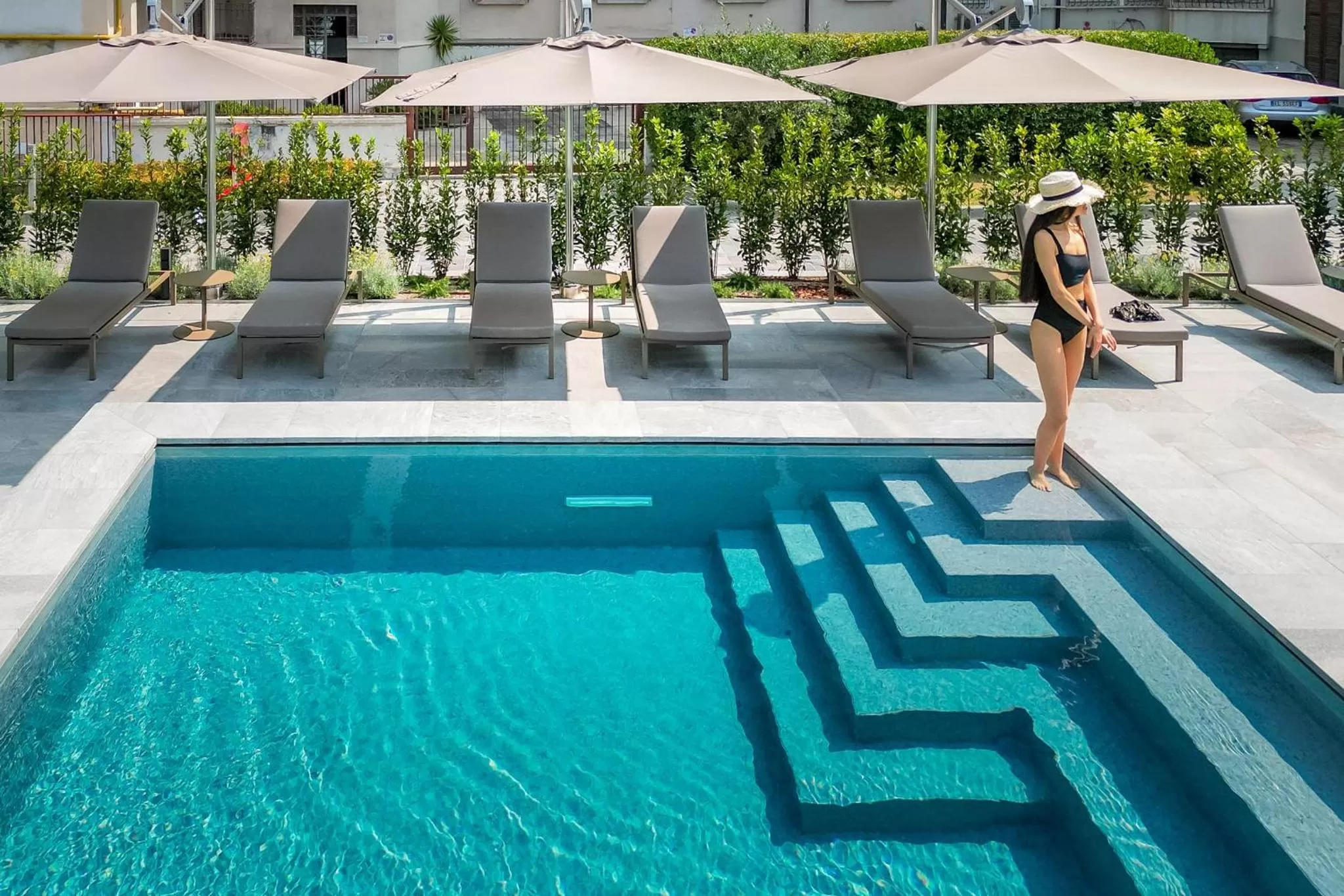 Swimming pool in Crowne Plaza Milan City by IHG