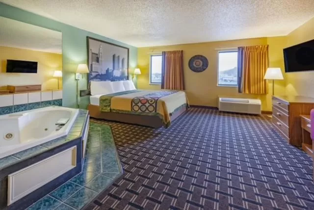 Bed in Super 8 by Wyndham Newcomerstown