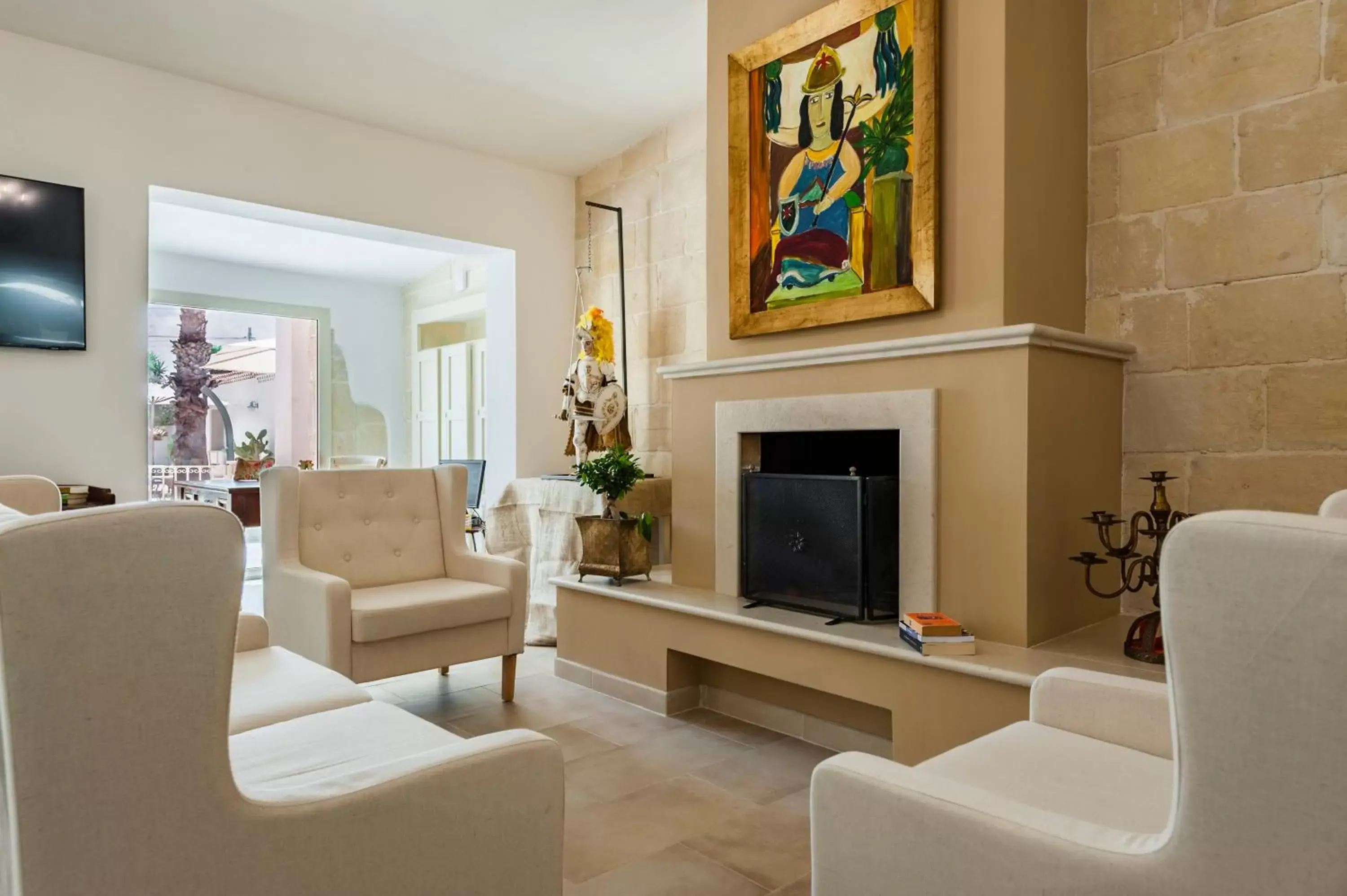 Living room, Seating Area in Abbèntu B&B