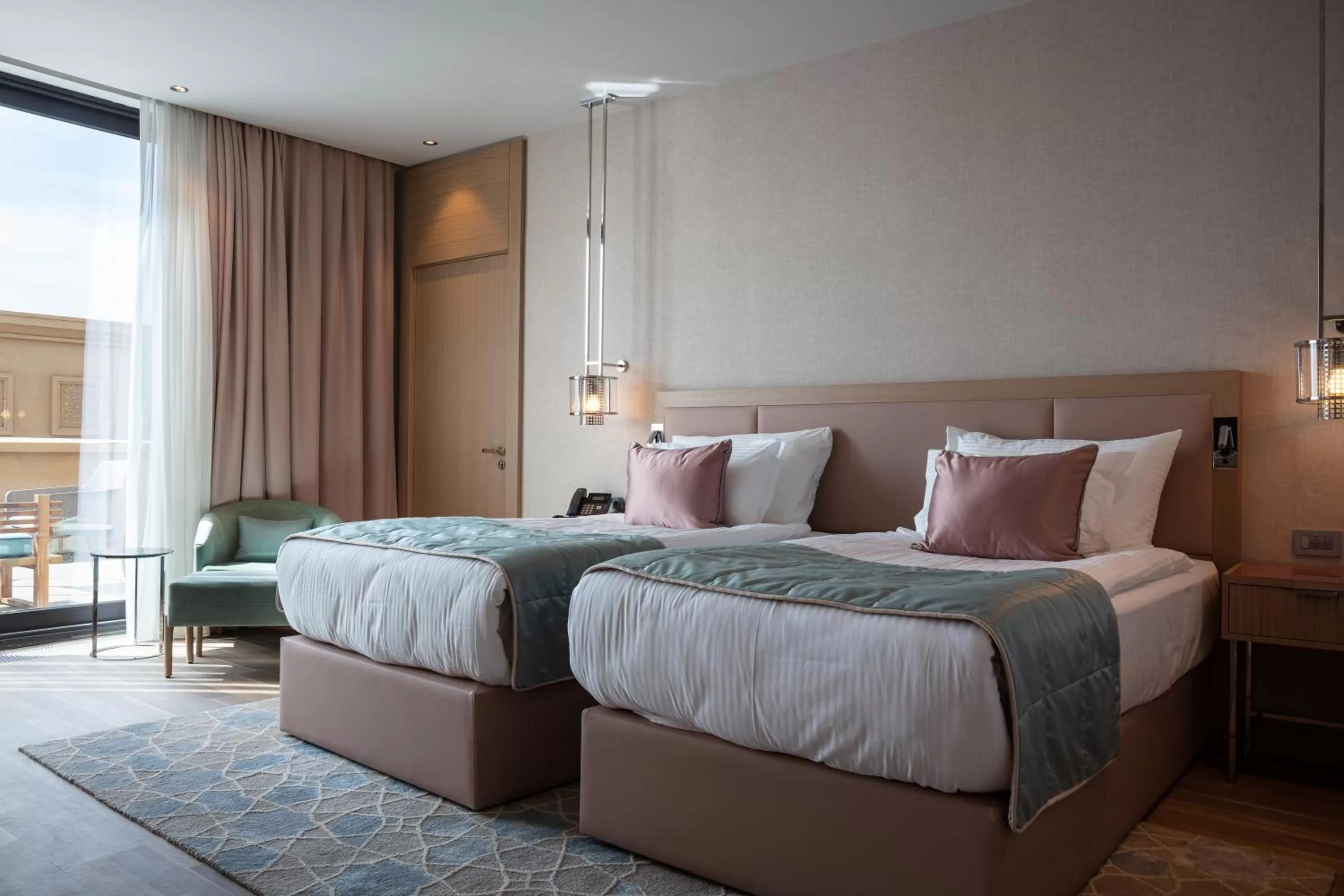 Superior Twin beds room Land View Harbor Corpus - single occupancy in KARAVANSARAY Turkistan Harbour Hotel -FLYING THEATRE ACCESS