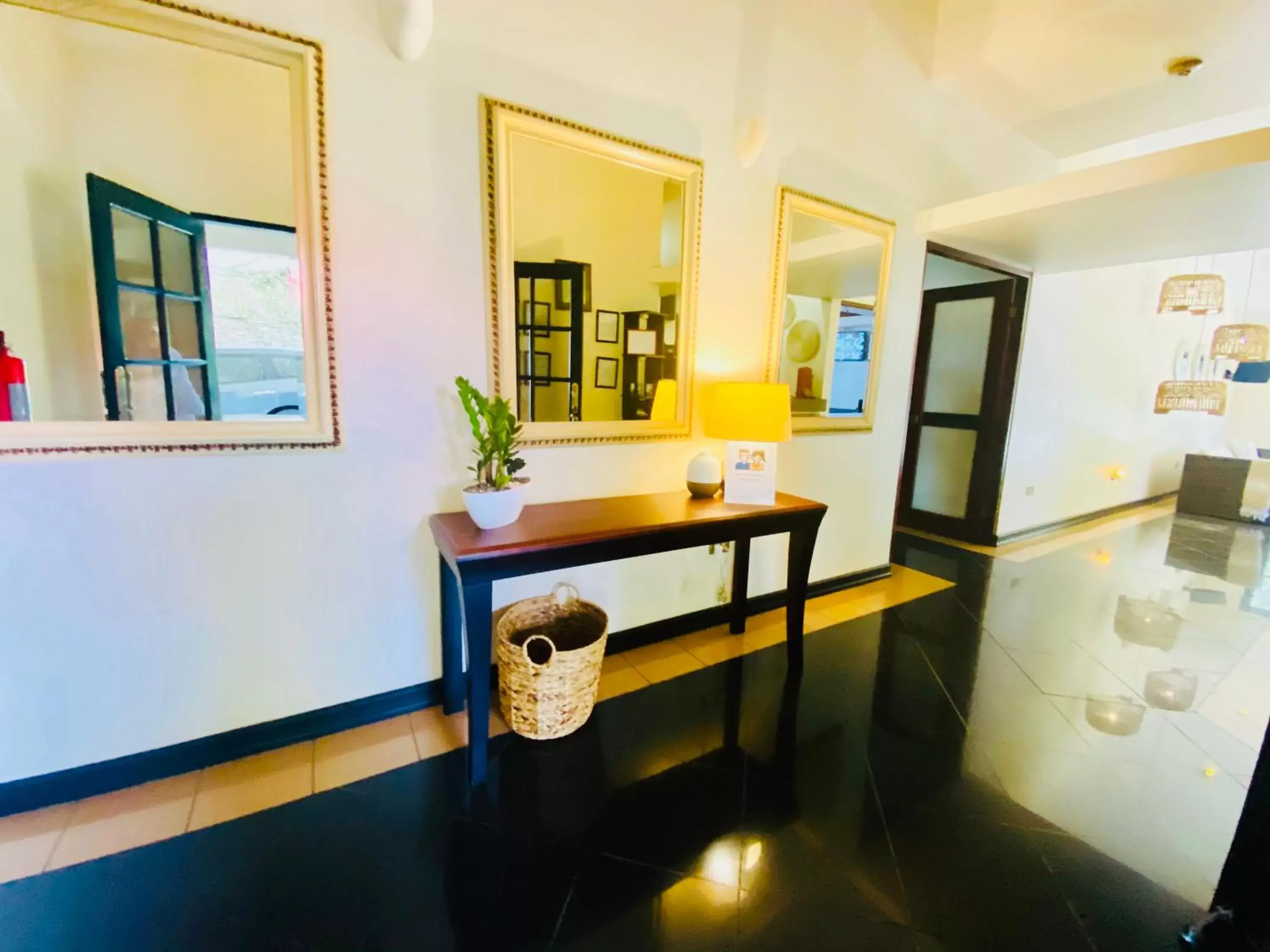 Lobby or reception, Bathroom in Hotel Mango Airport