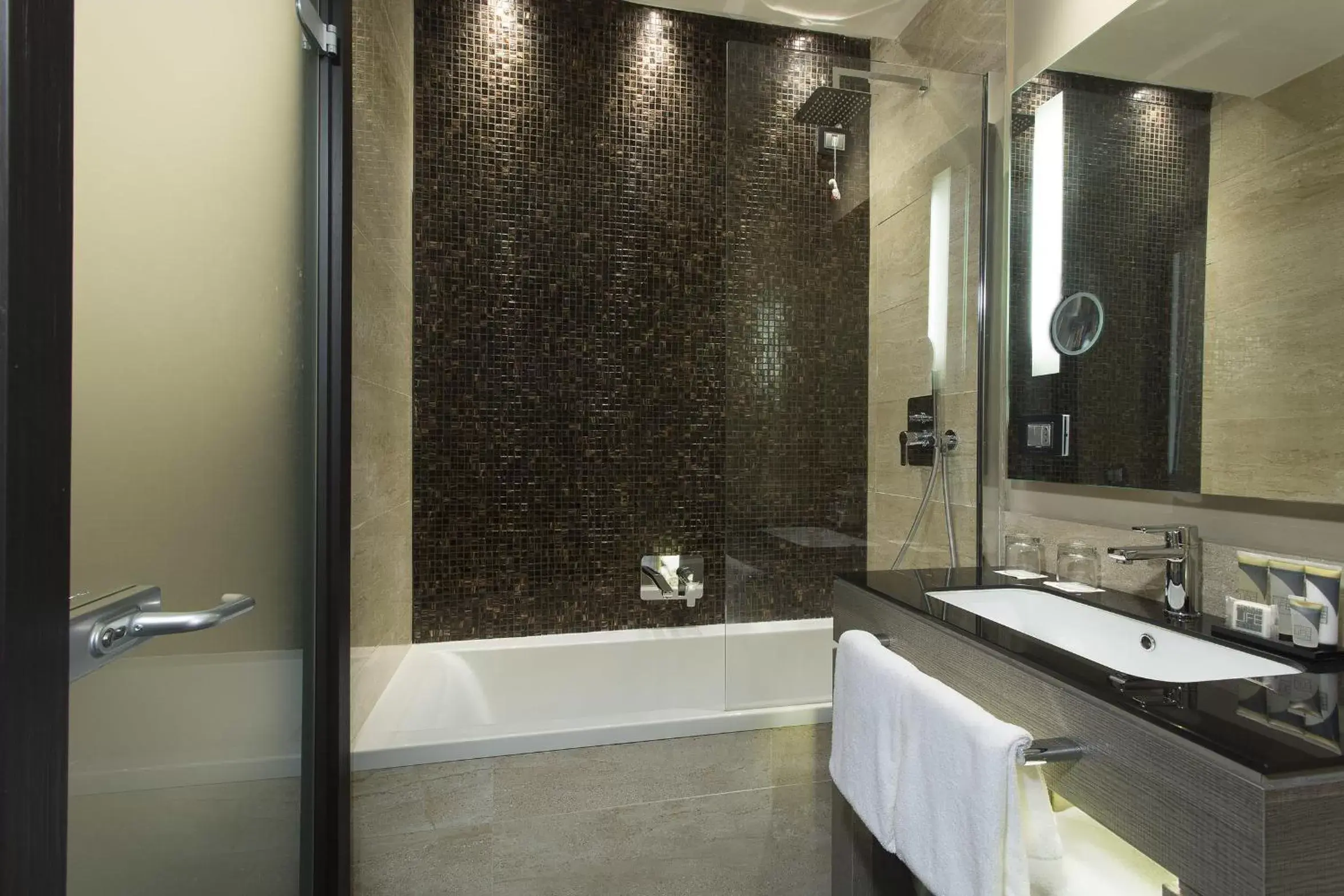 Shower, Bathroom in Rome Life Hotel