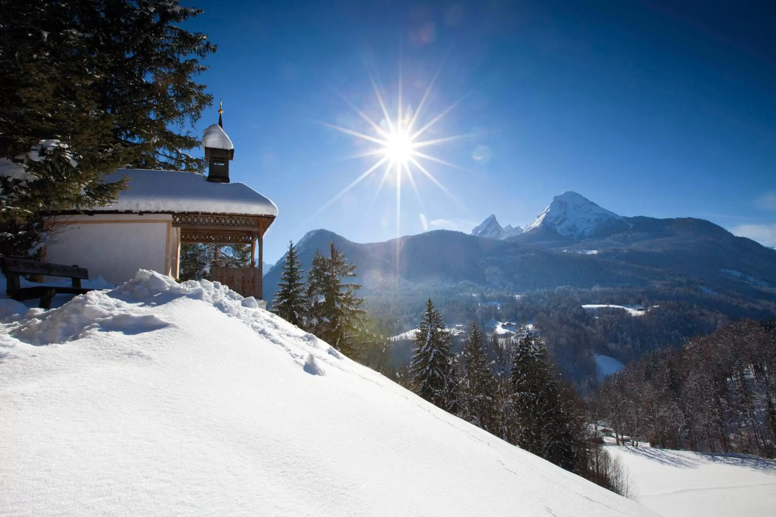 Natural landscape, Winter in Kempinski Hotel Berchtesgaden