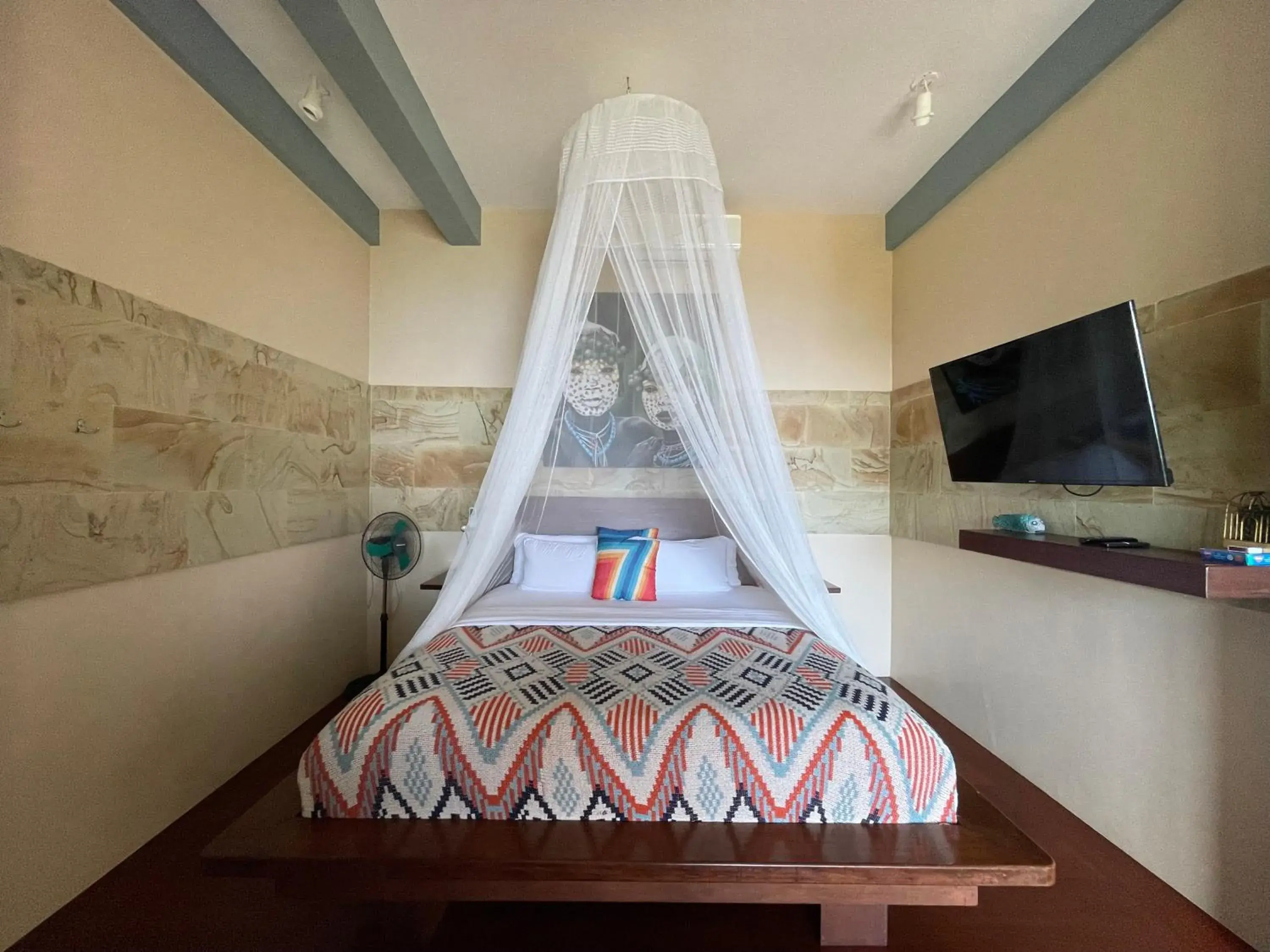 Bed in Karuna El Nido Villas