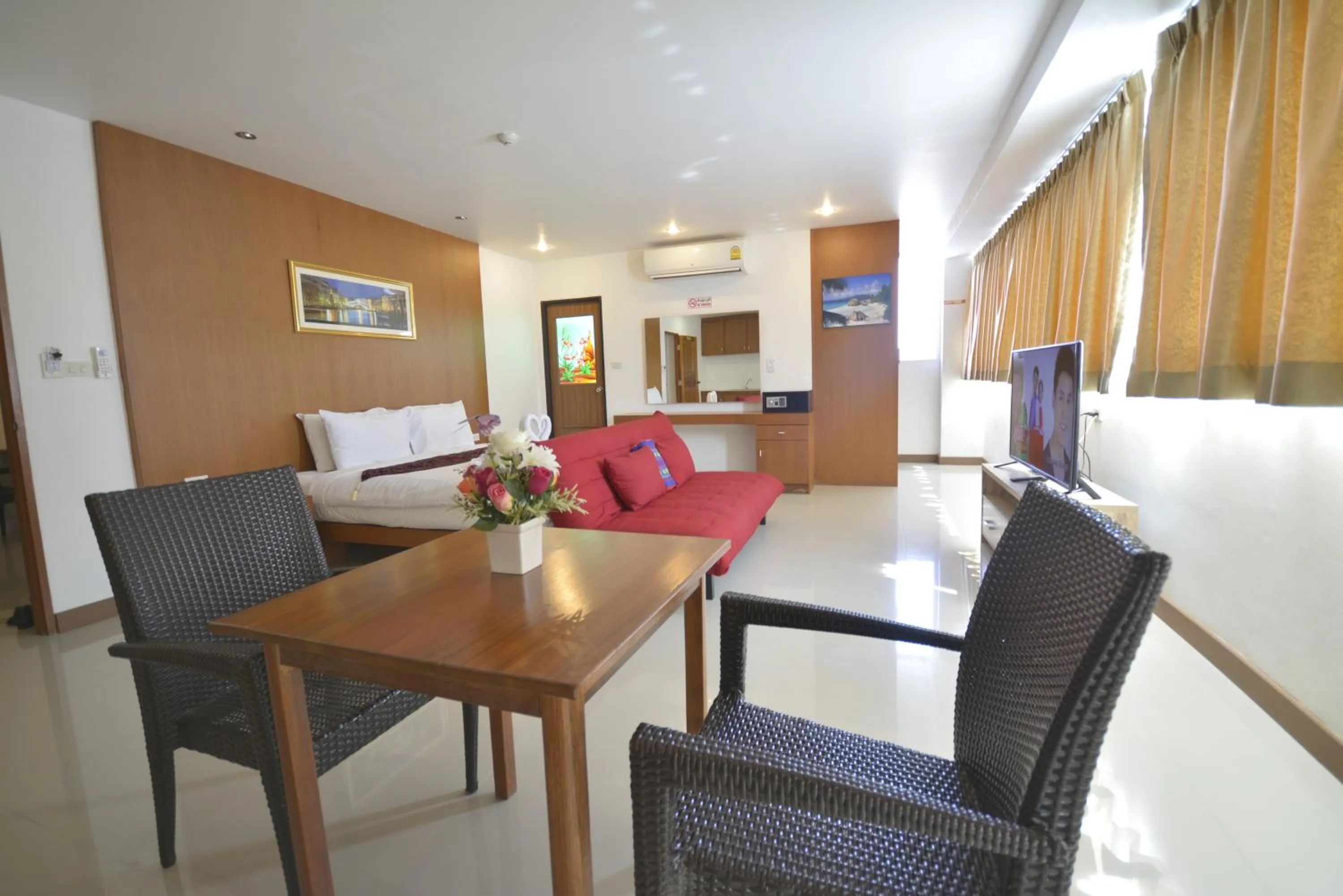 Seating area in The Patong Center Hotel