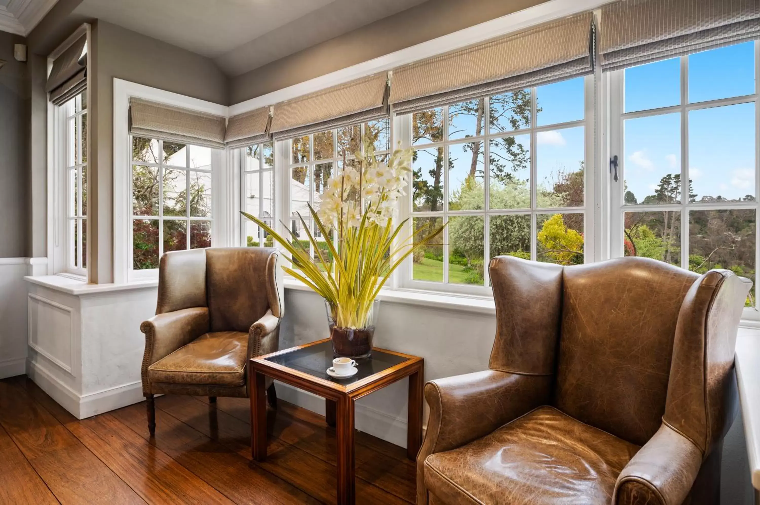 Seating Area in Parklands Country Gardens & Lodges Blue Mountains