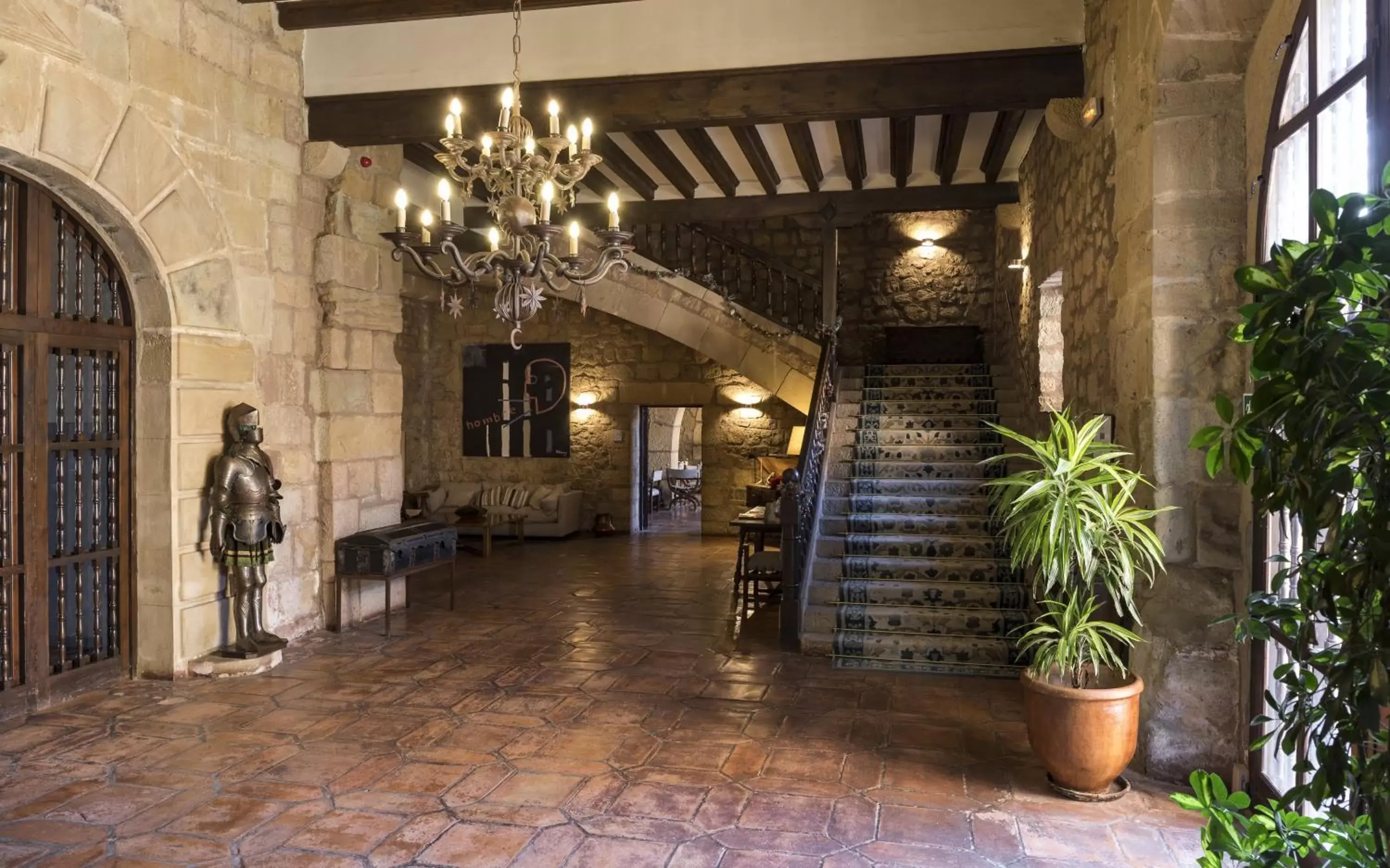 Lobby or reception in Parador de Siguenza Lobby or reception in Parador de Siguenza
