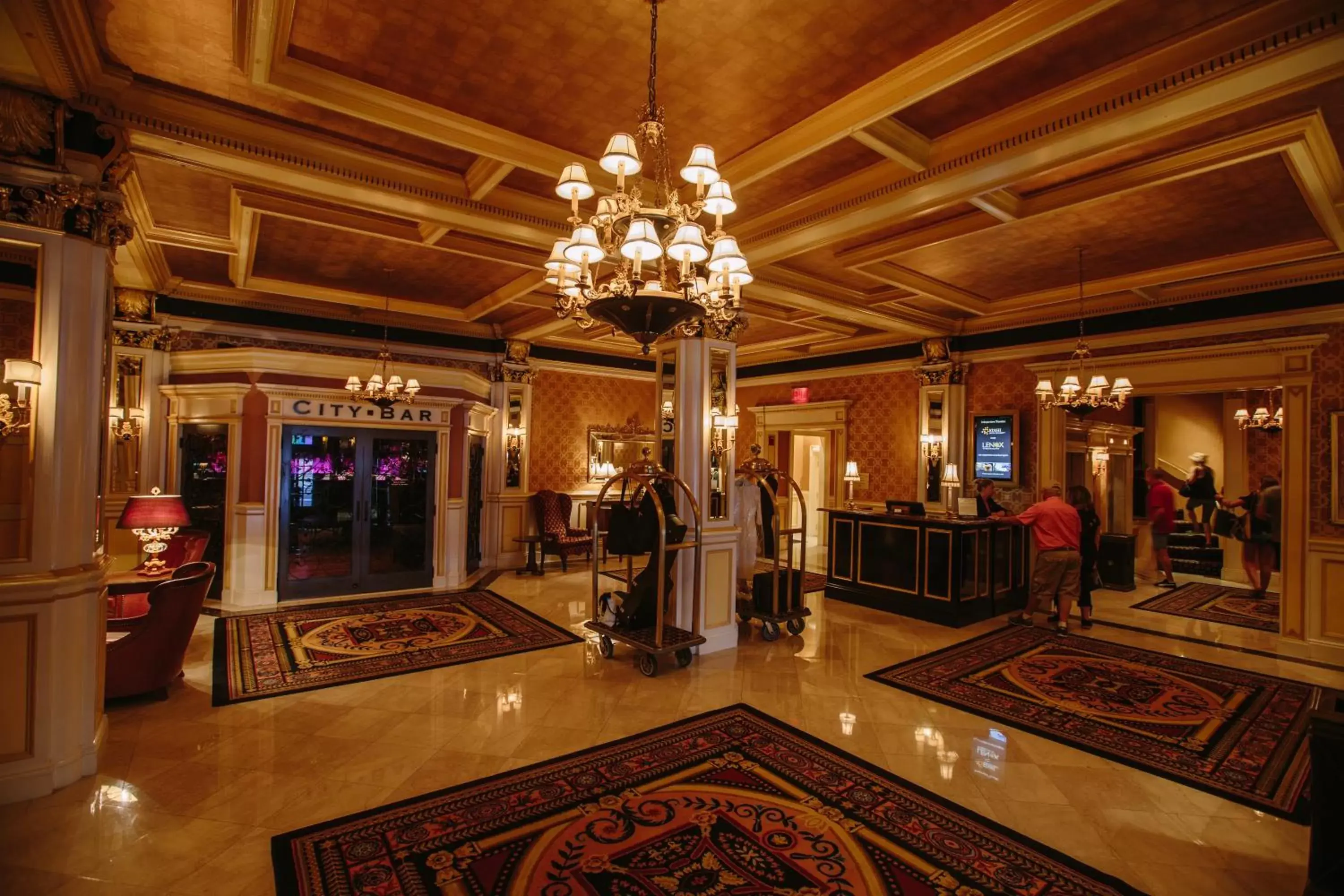 Lobby or reception in The Lenox Lobby or reception in The Lenox