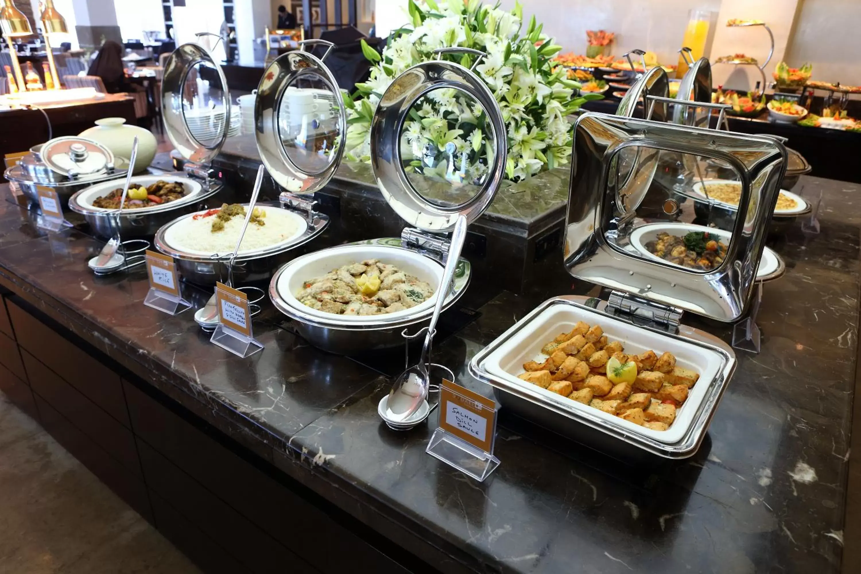 Buffet breakfast in Novotel Dammam Business Park