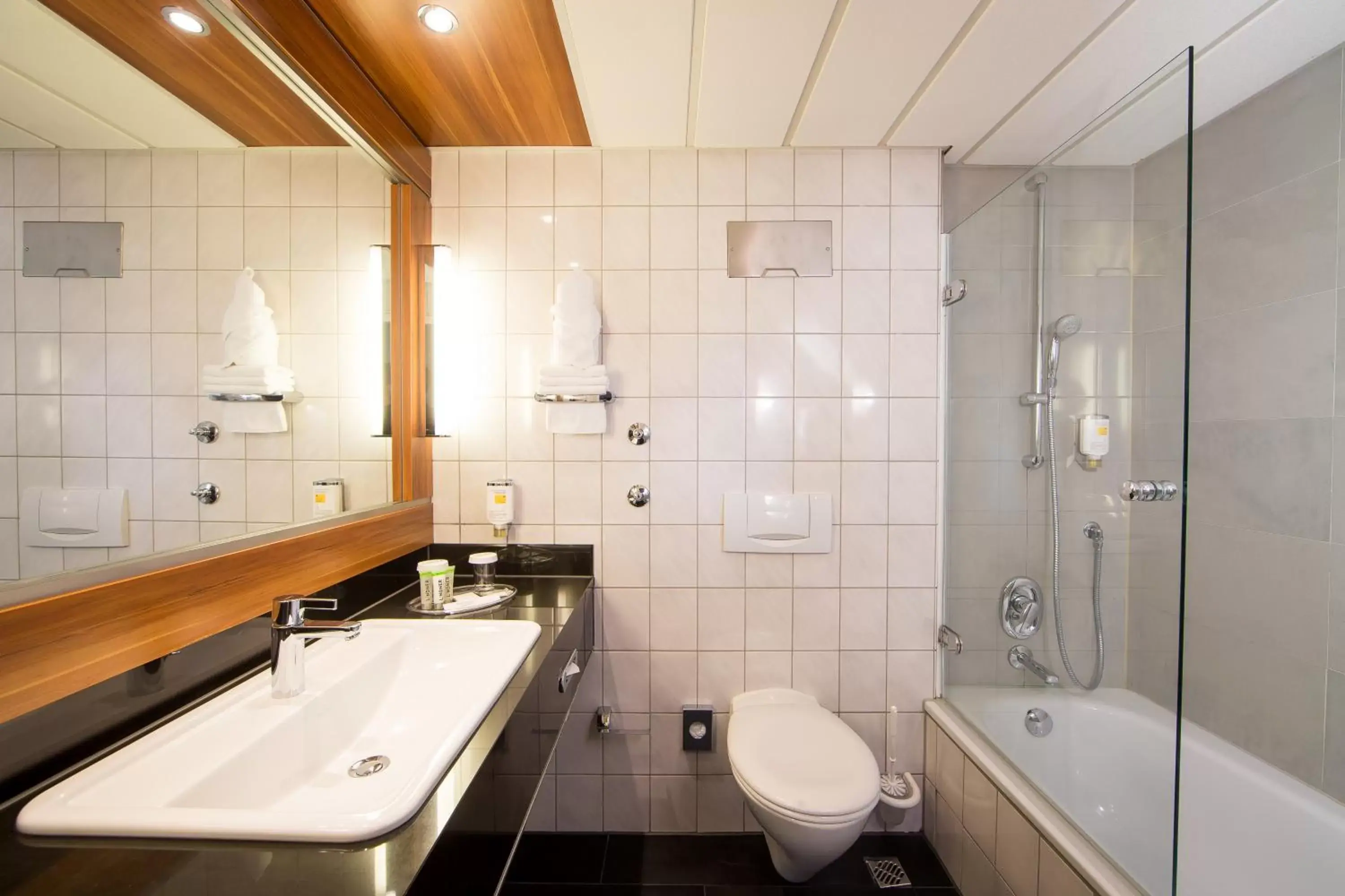 Bathroom in Lindner Hotel Frankfurt Hochst, part of JdV by Hyatt