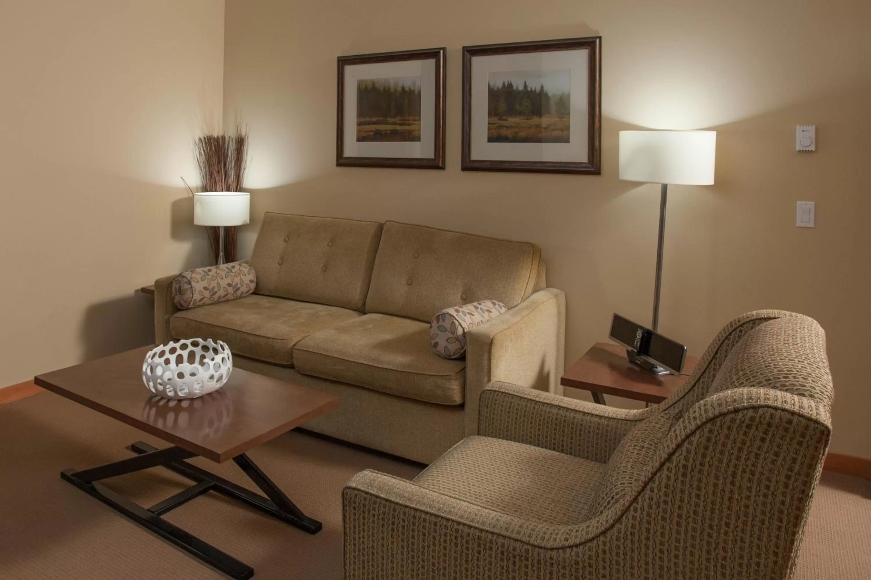 Living room in Lodges at Canmore