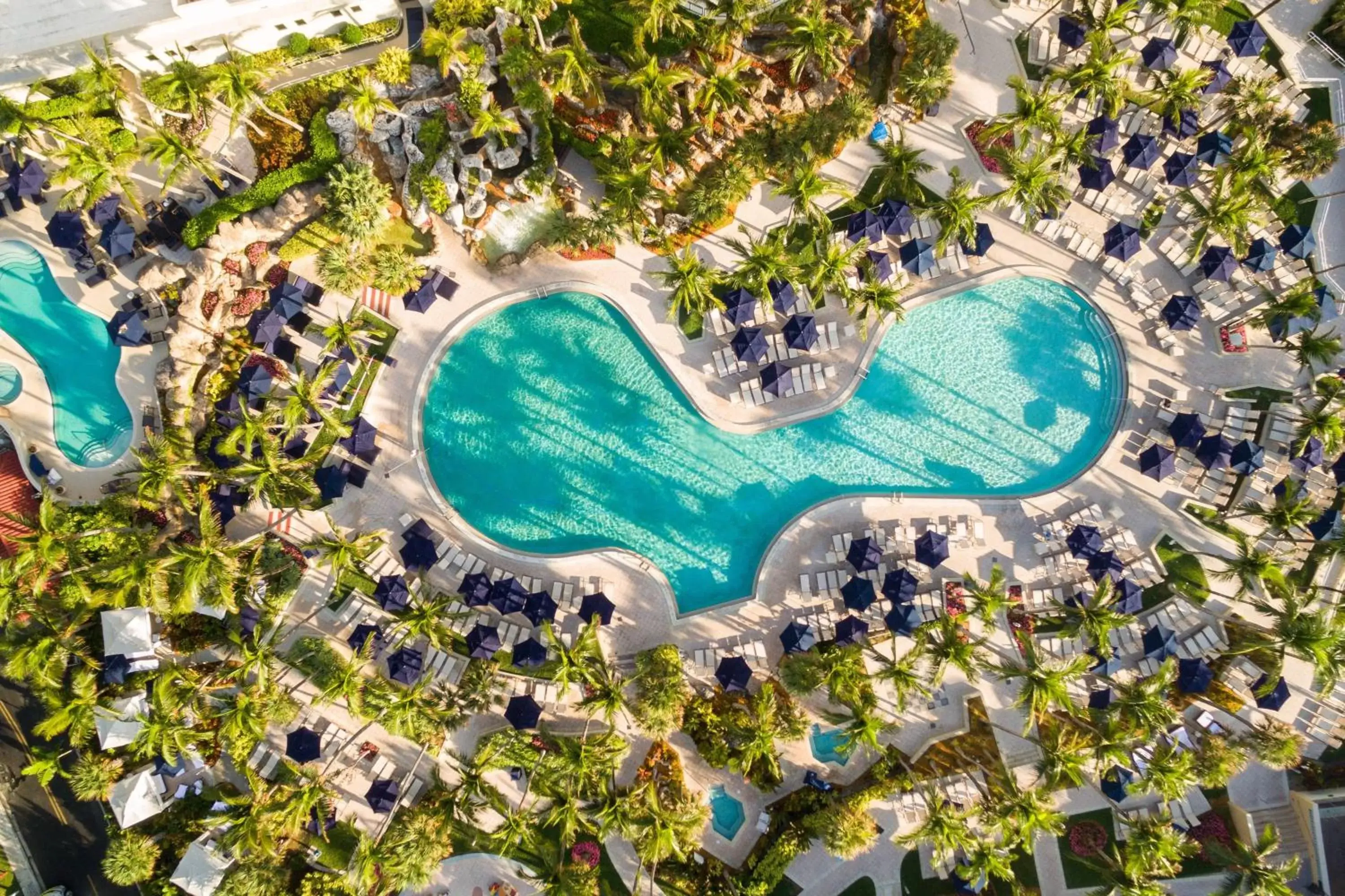 Swimming pool, Bird's-eye View in Fort Lauderdale Marriott Harbor Beach Resort & Spa
