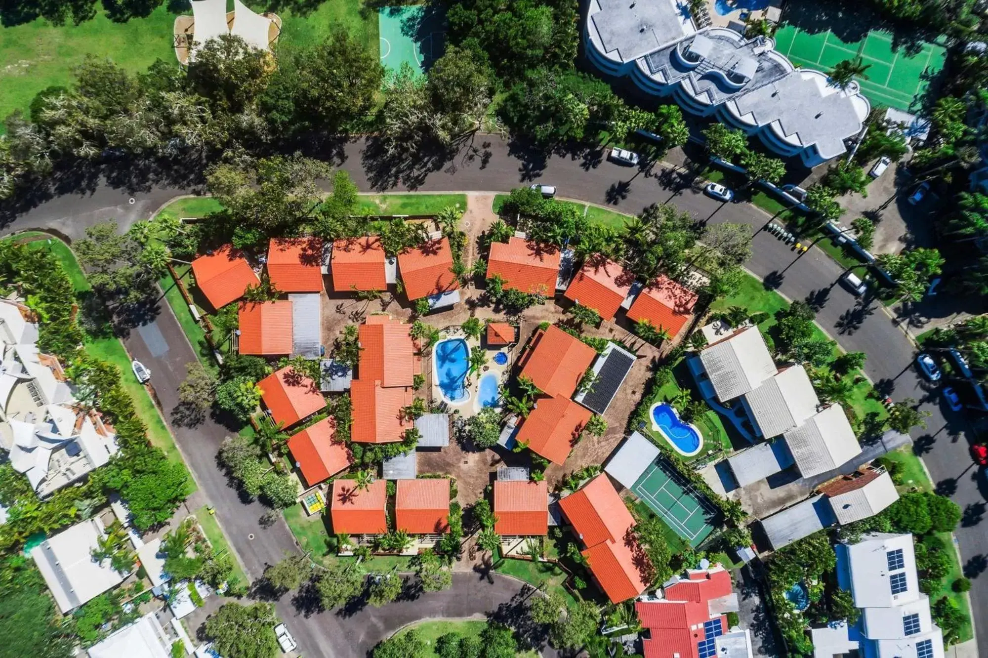 Property building, Bird's-eye View in Wolngarin Holiday Resort Noosa