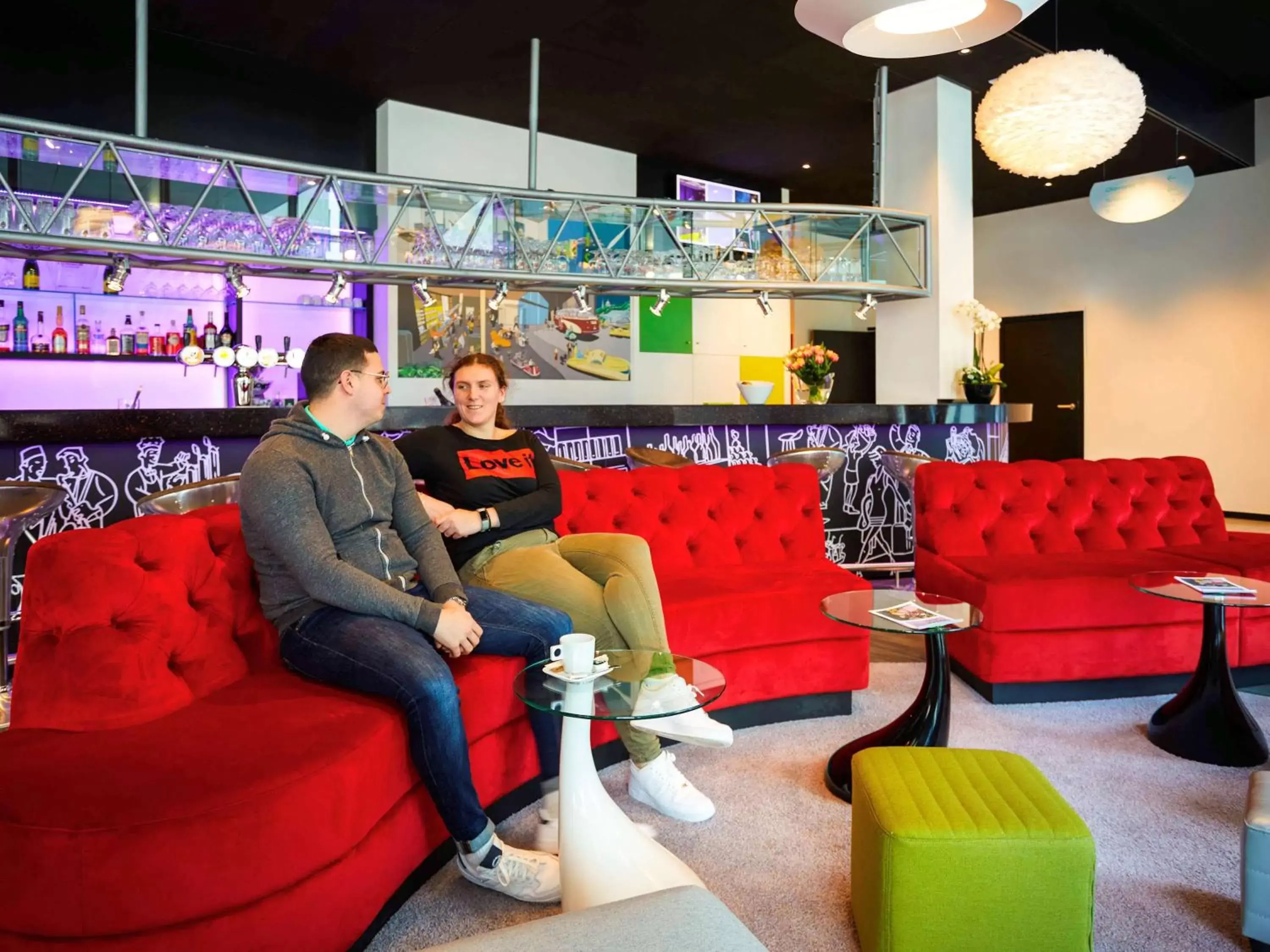 Lounge or bar in ibis Styles Liege Guillemins Lounge or bar in ibis Styles Liege Guillemins