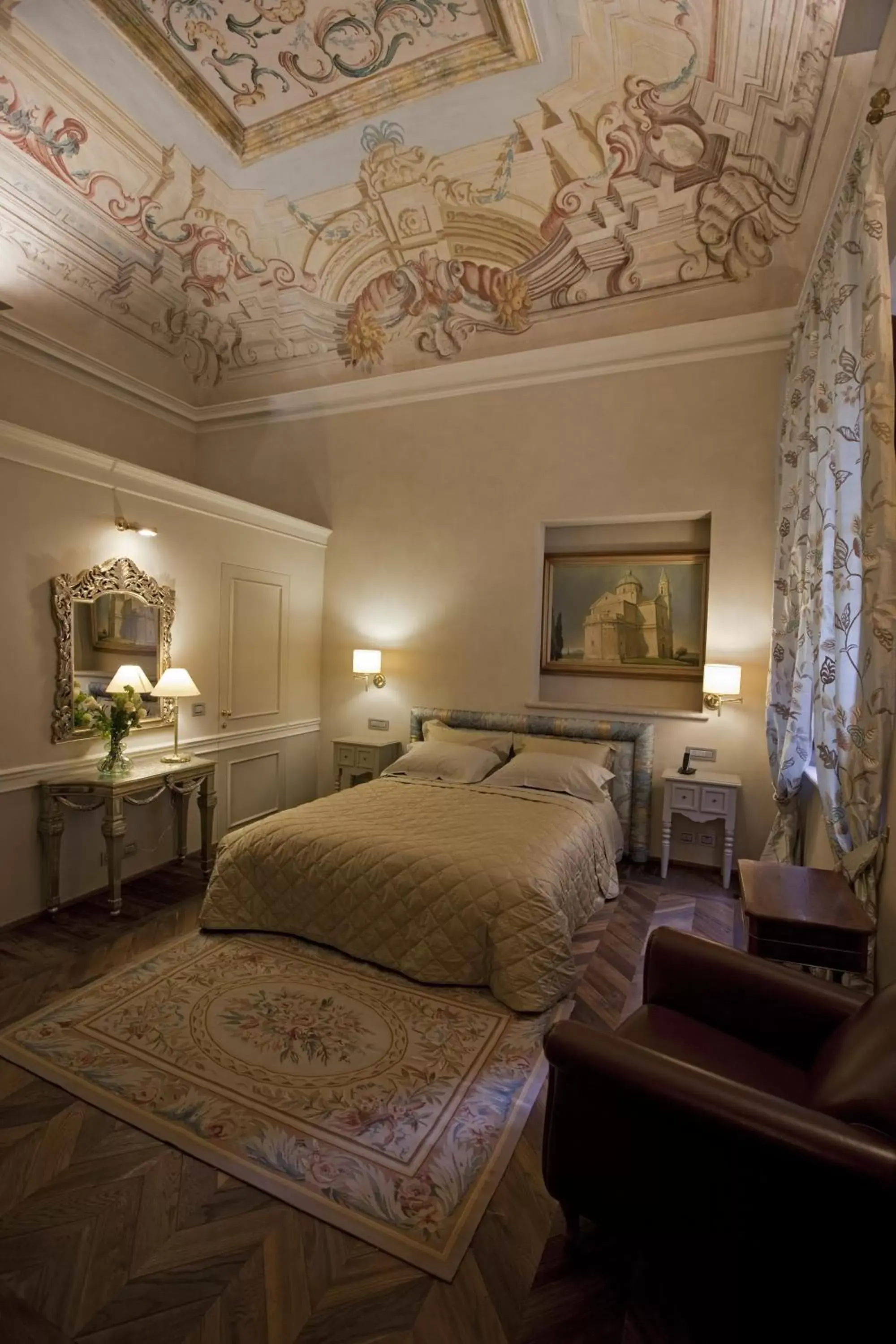 Photo of the whole room, Bed in Palazzo Carletti