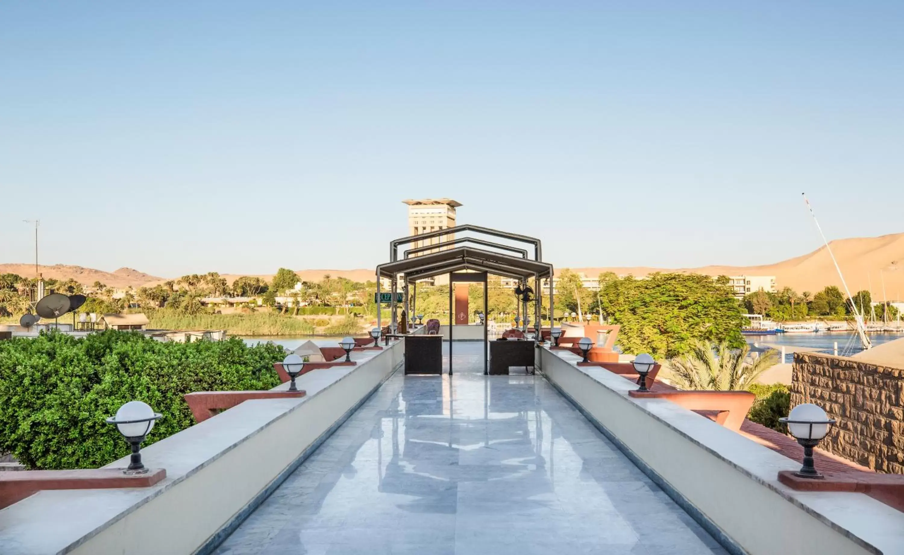 Facade/entrance in Obelisk Nile Hotel Aswan