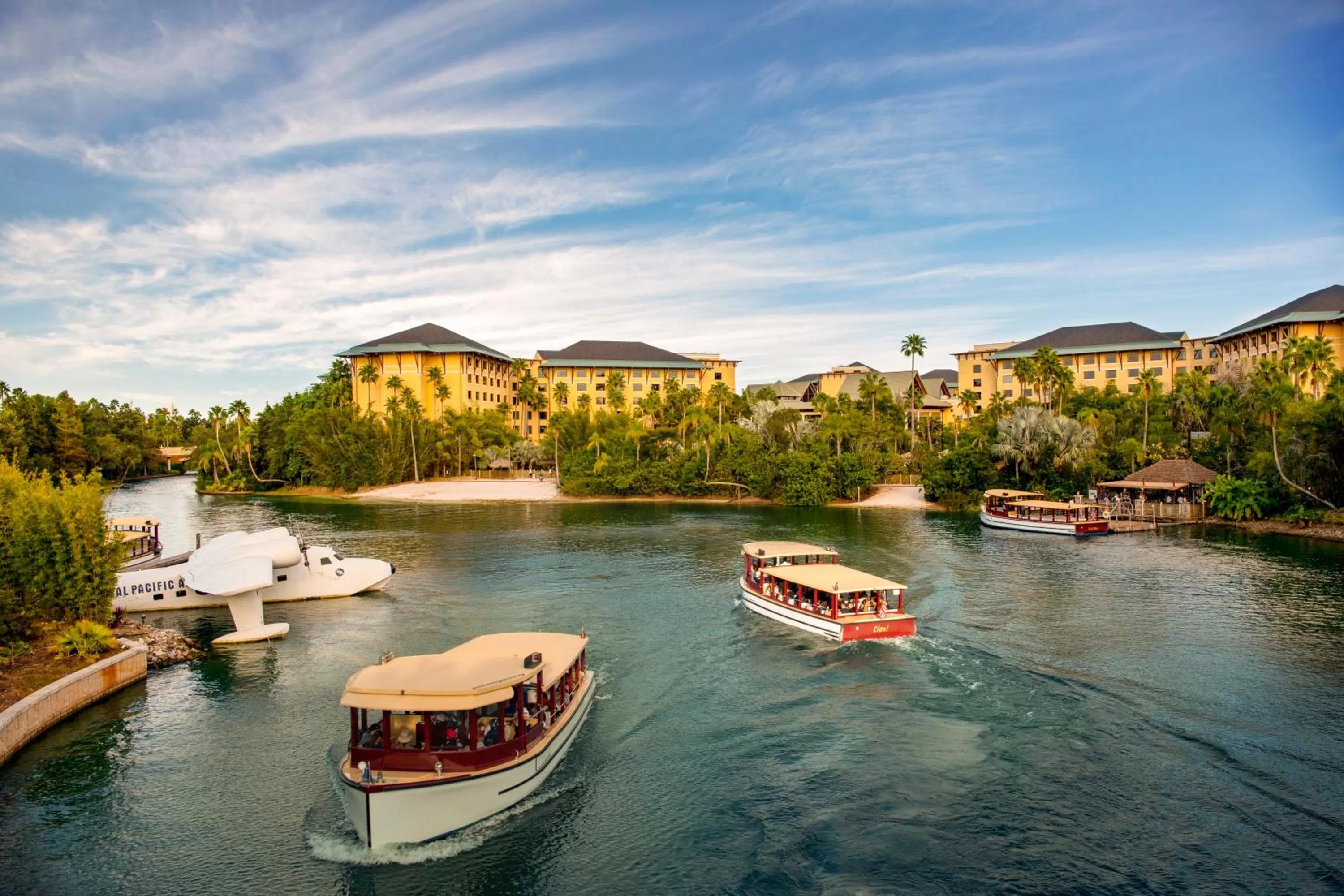 Property building in Universal's Loews Royal Pacific Resort
