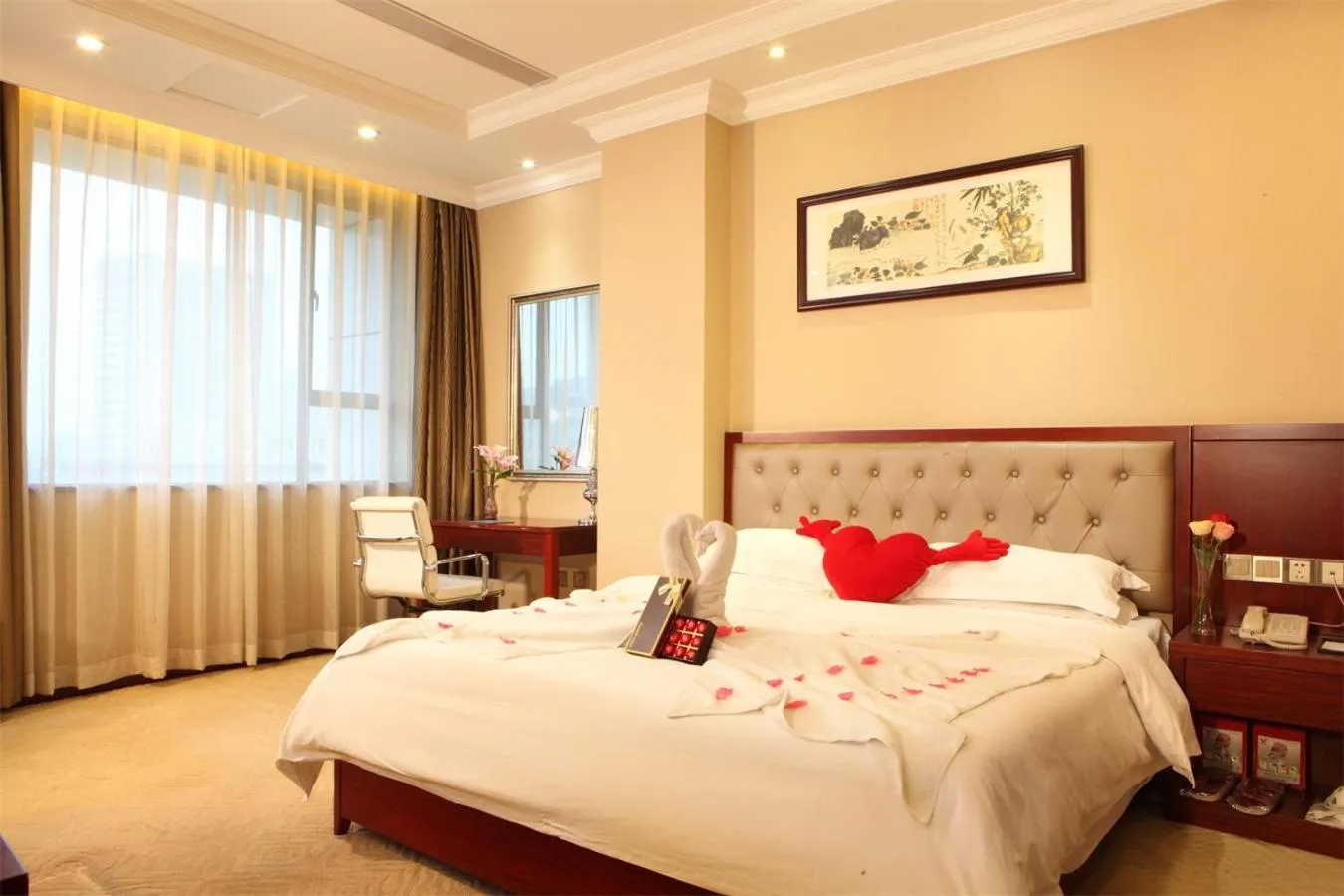 Bed in Guangzhou Shi Liu Hotel