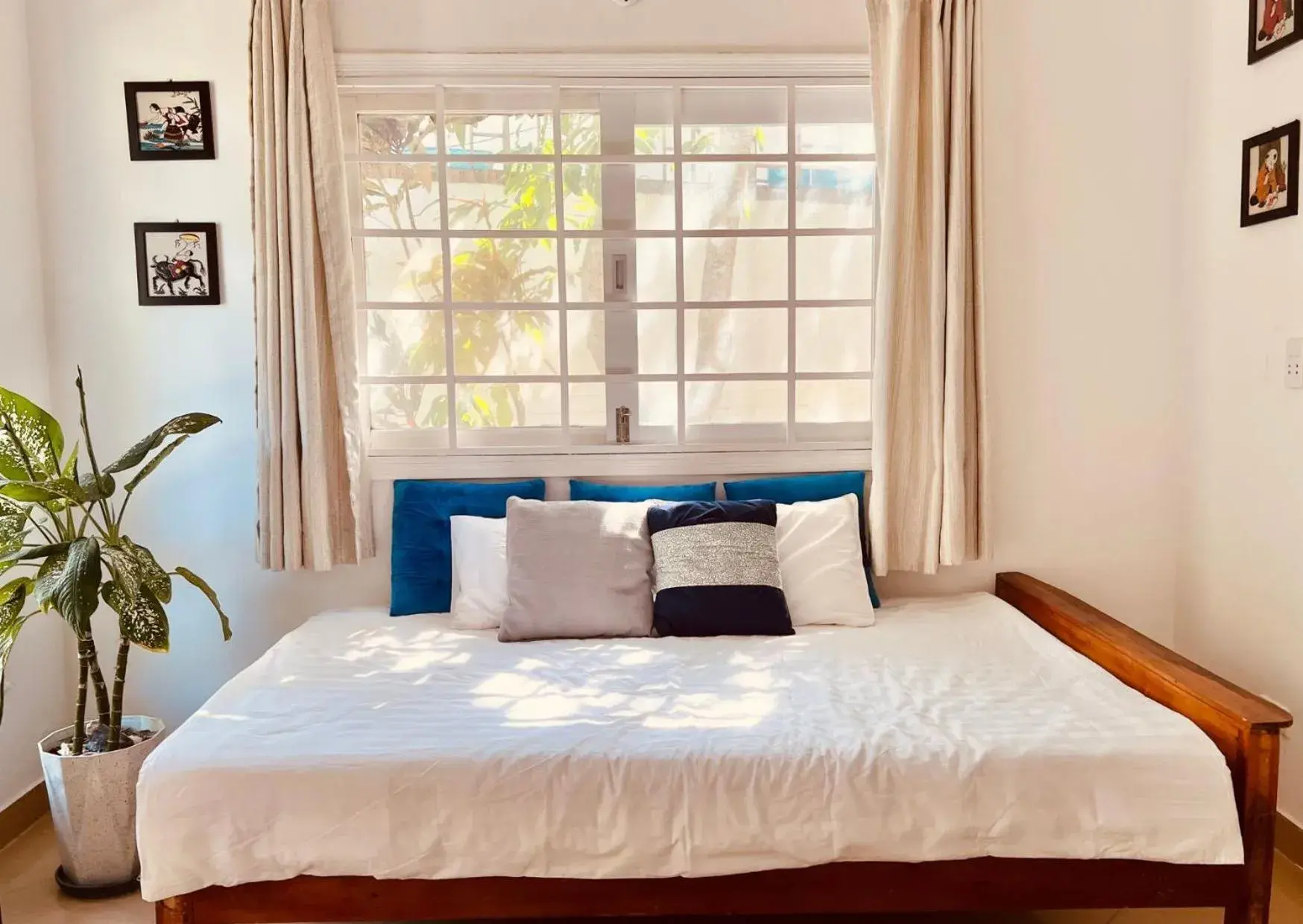 Bed in Bamboo Cottages