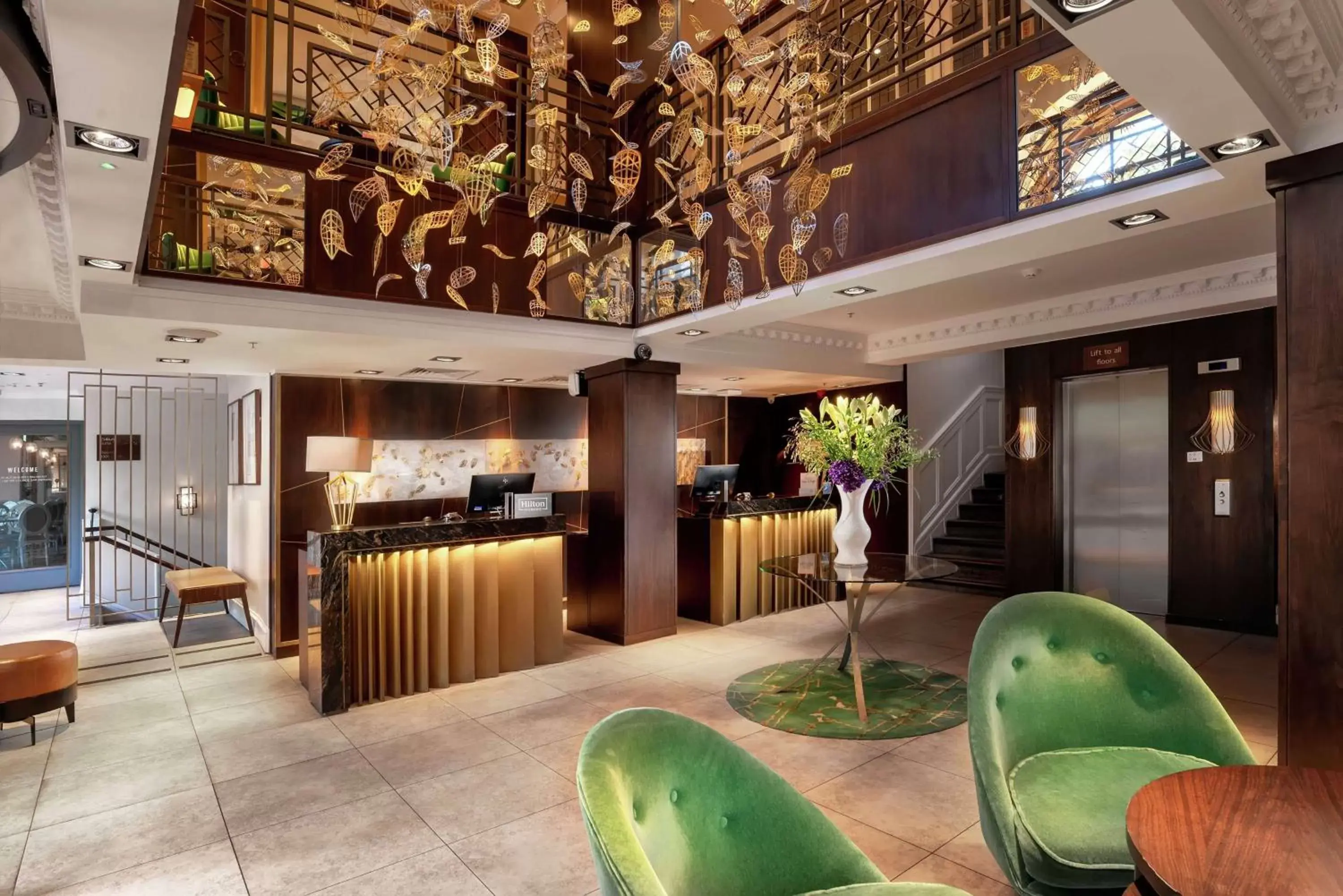 Lobby or reception in Hilton London Hyde Park