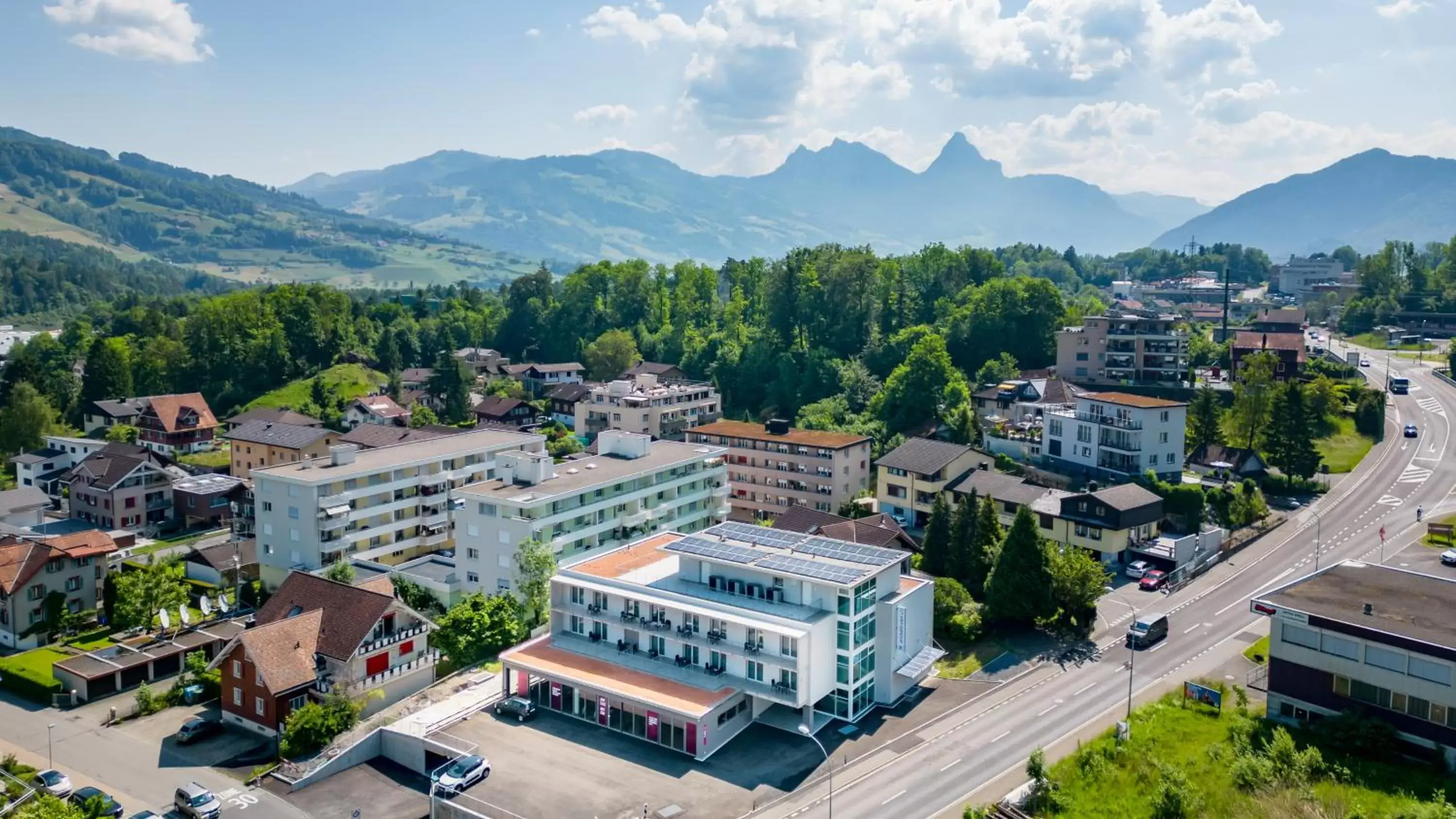 Bird's-eye View in Anstatthotel Goldau - contactless check-in