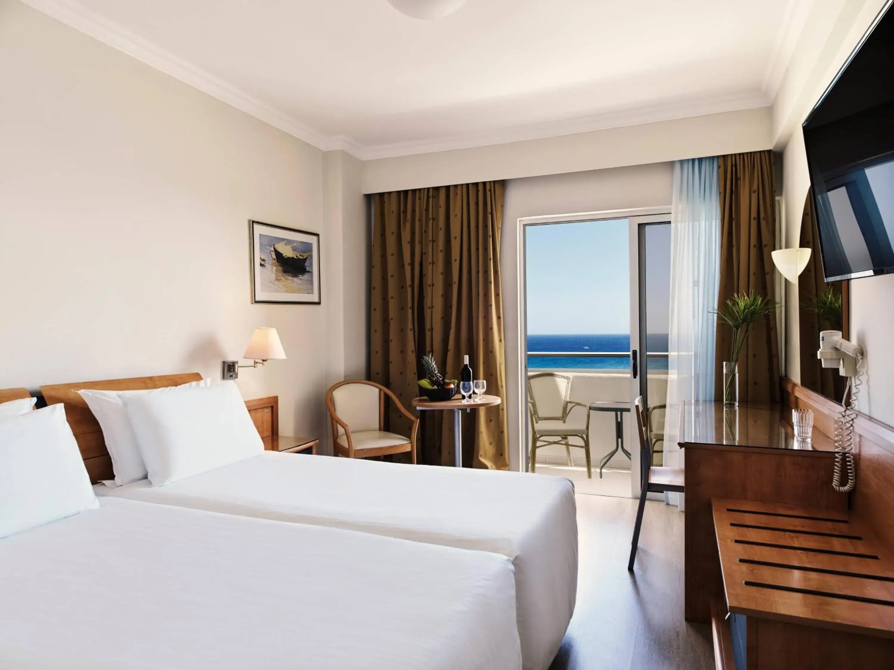 Twin Room with Sea View in Esperides Beach Resort