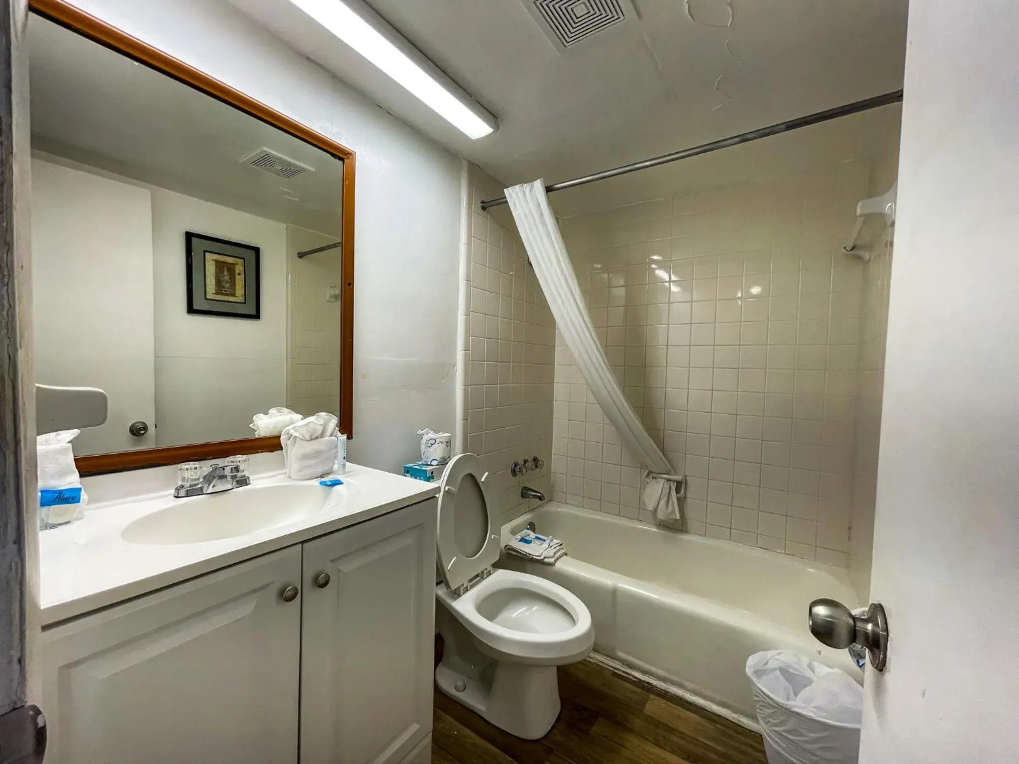 Bathroom in Oceanfront Viking Motel